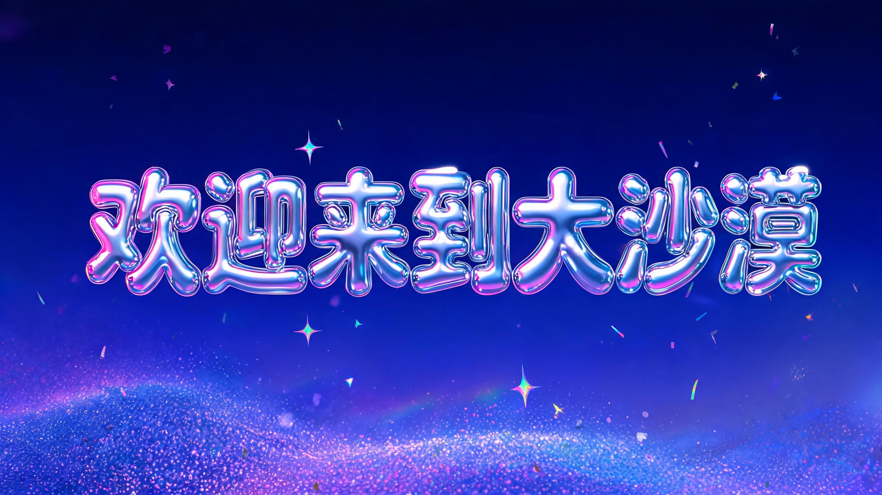 "欢迎来到大沙漠" — Y2k | AI Text Effect Generator