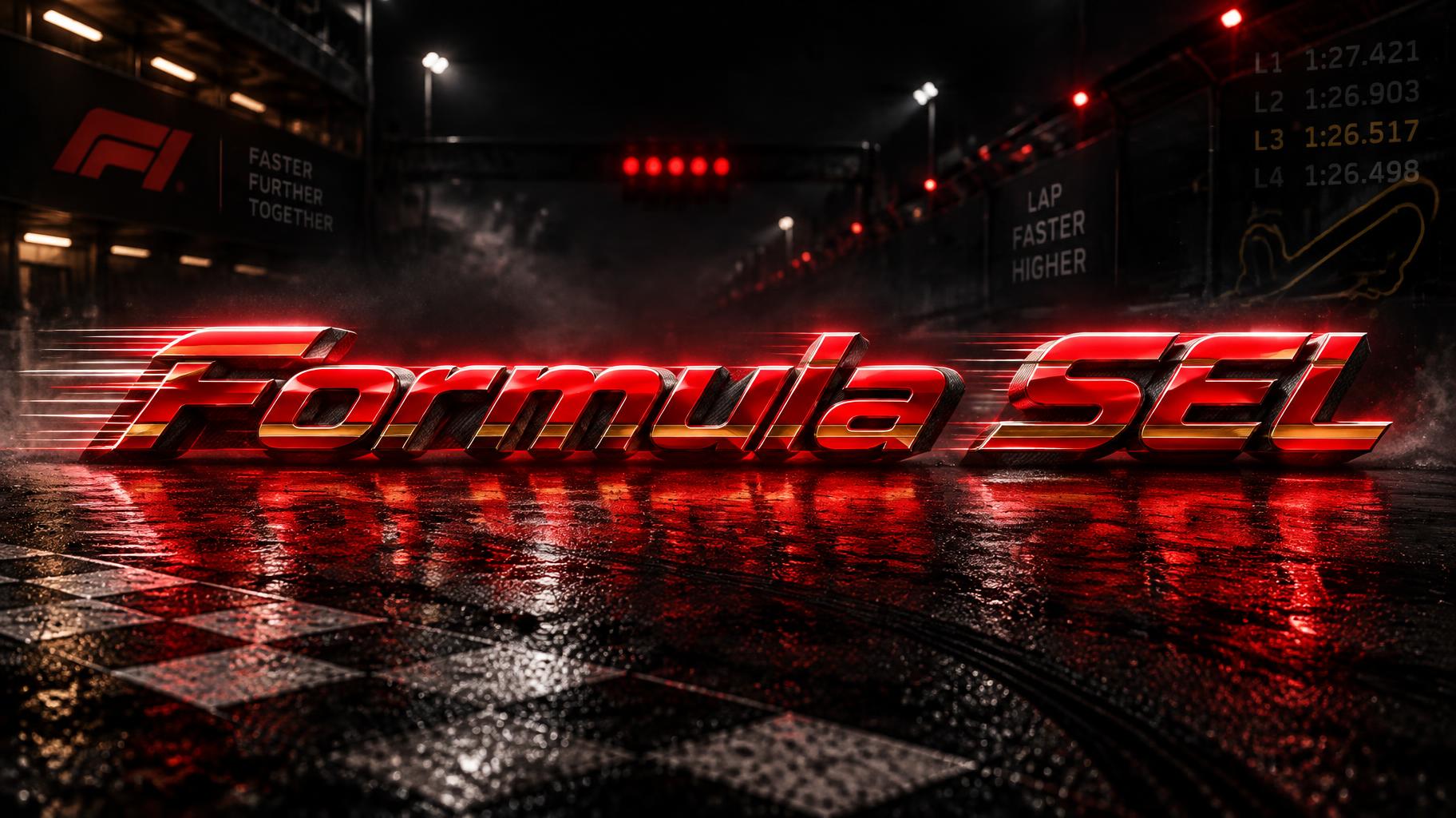 "Formula SEL" — Racing | AI Text Effect Generator