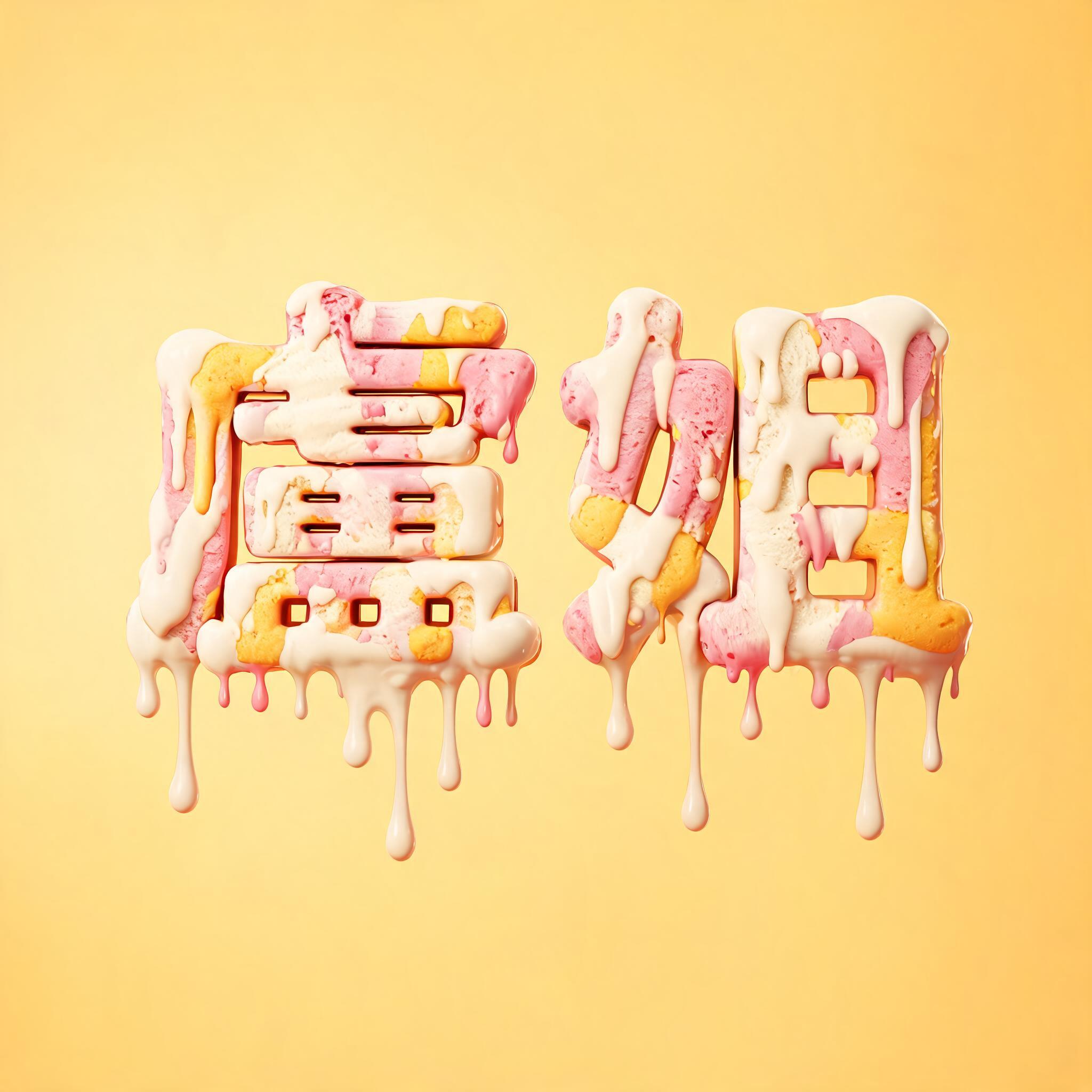"盧姐" — Drip Font Ice text effect