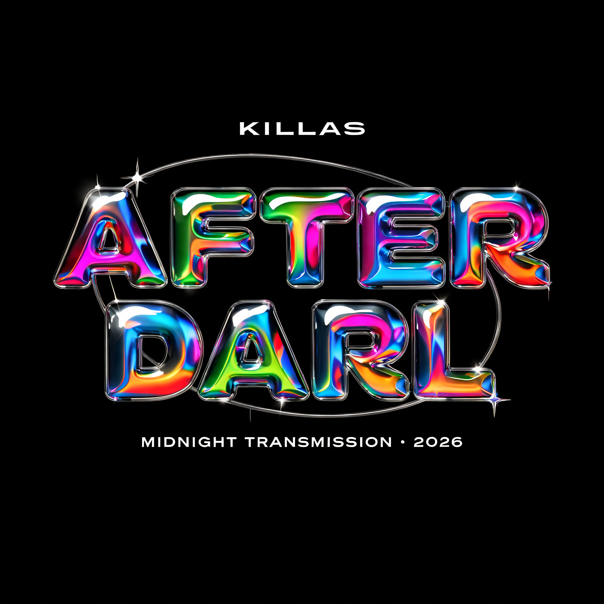 "KILLAS AFTER DARL" — Y2k Chrome | AI Text Effect Generator