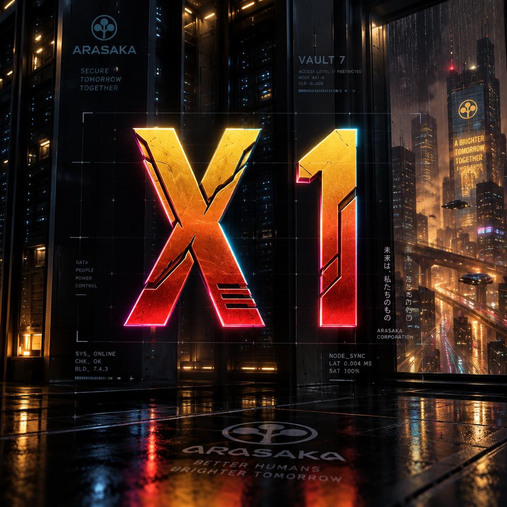 "X 1" — Cyberpunk 2077 | AI Text Effect Generator