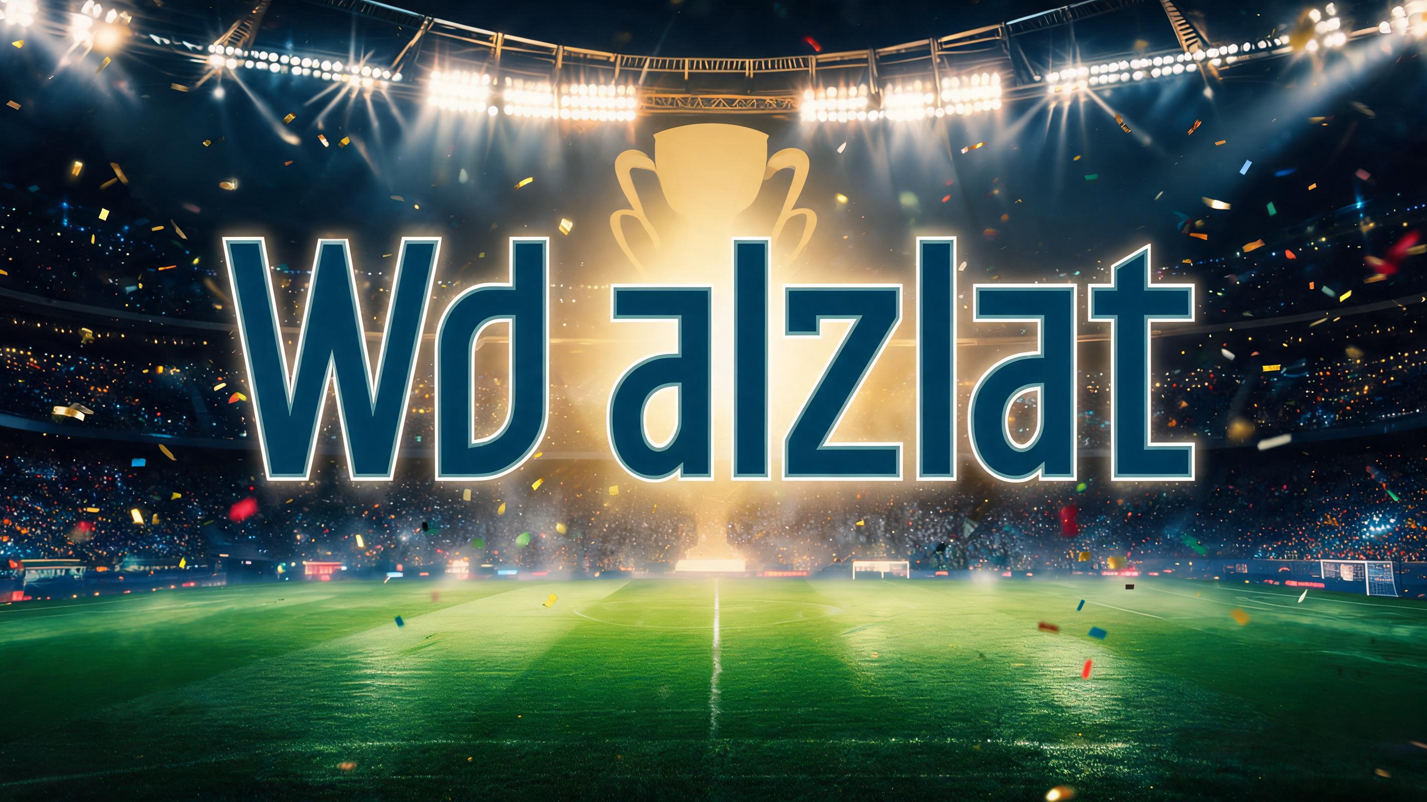 "Wd alzlat" — Sports Football | AI Text Effect Generator