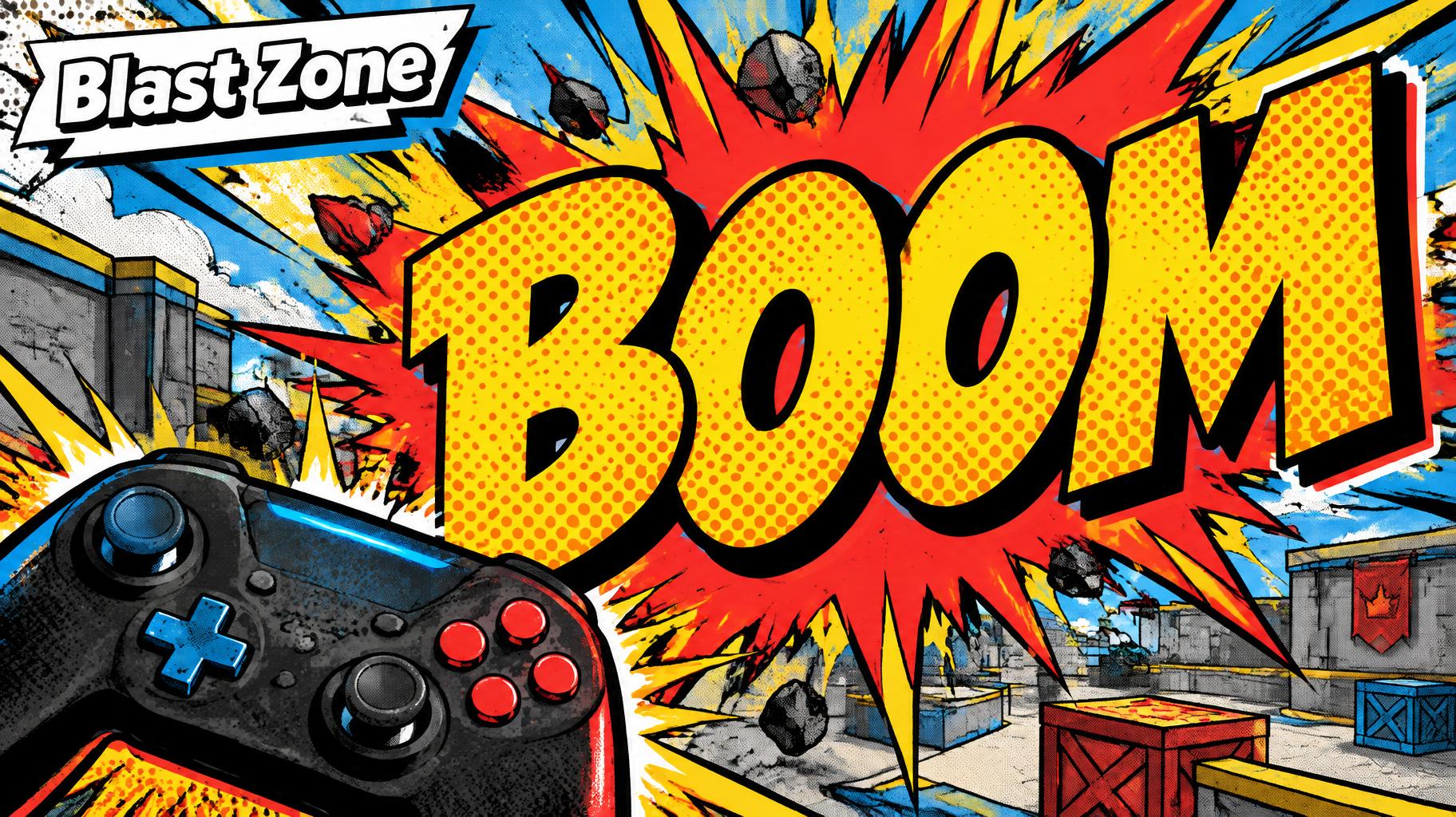"BOOM
Blast Zone" — Comic Book | AI Text Effect Generator