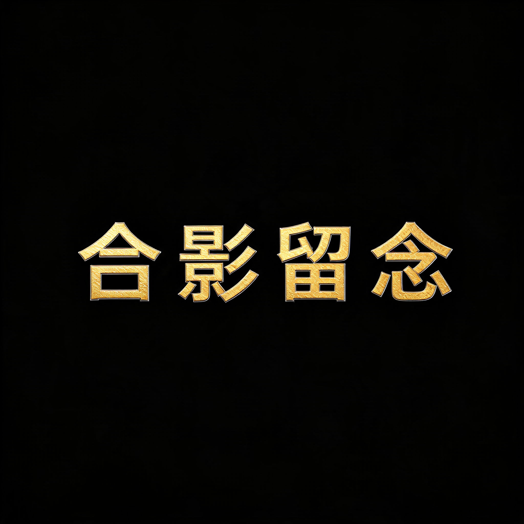 "合影留念" —  | AI Text Effect Generator