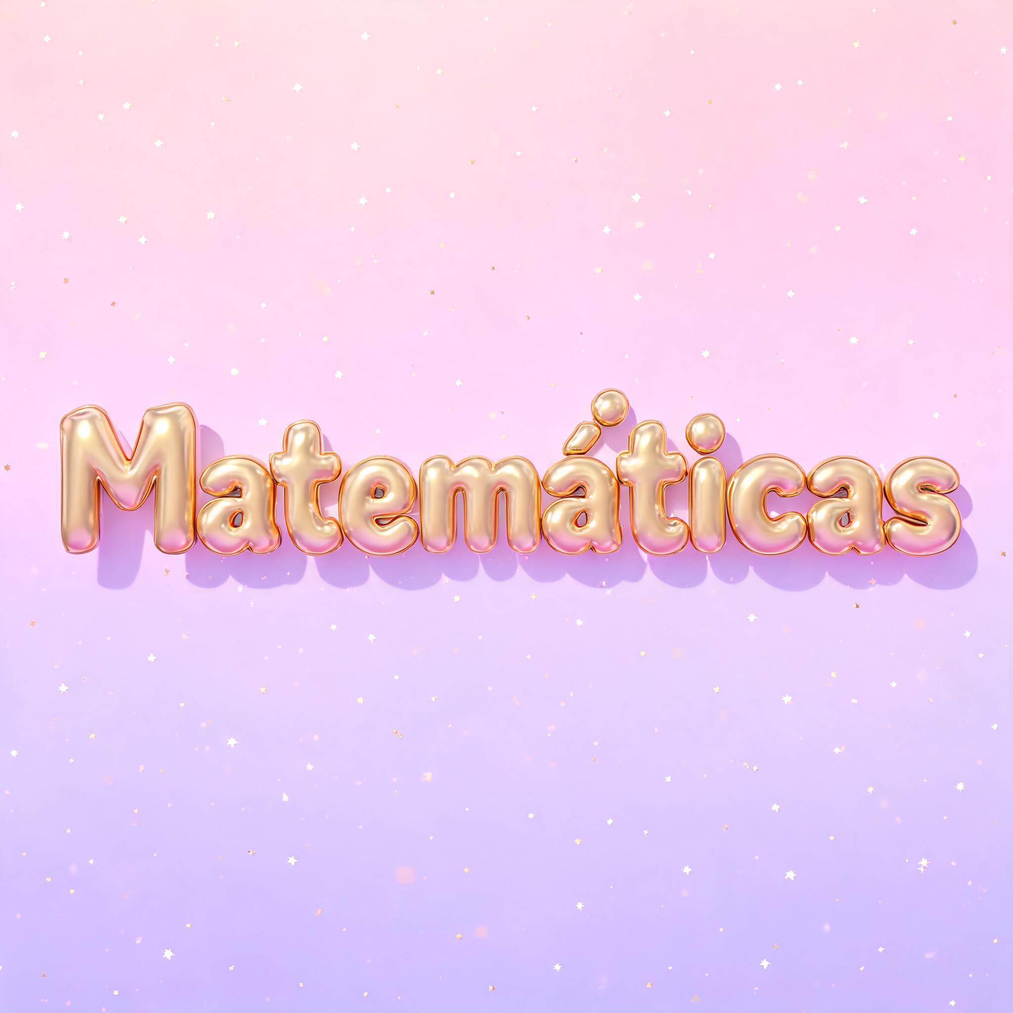 "Matemáticas" — Y2k Bubbly text effect