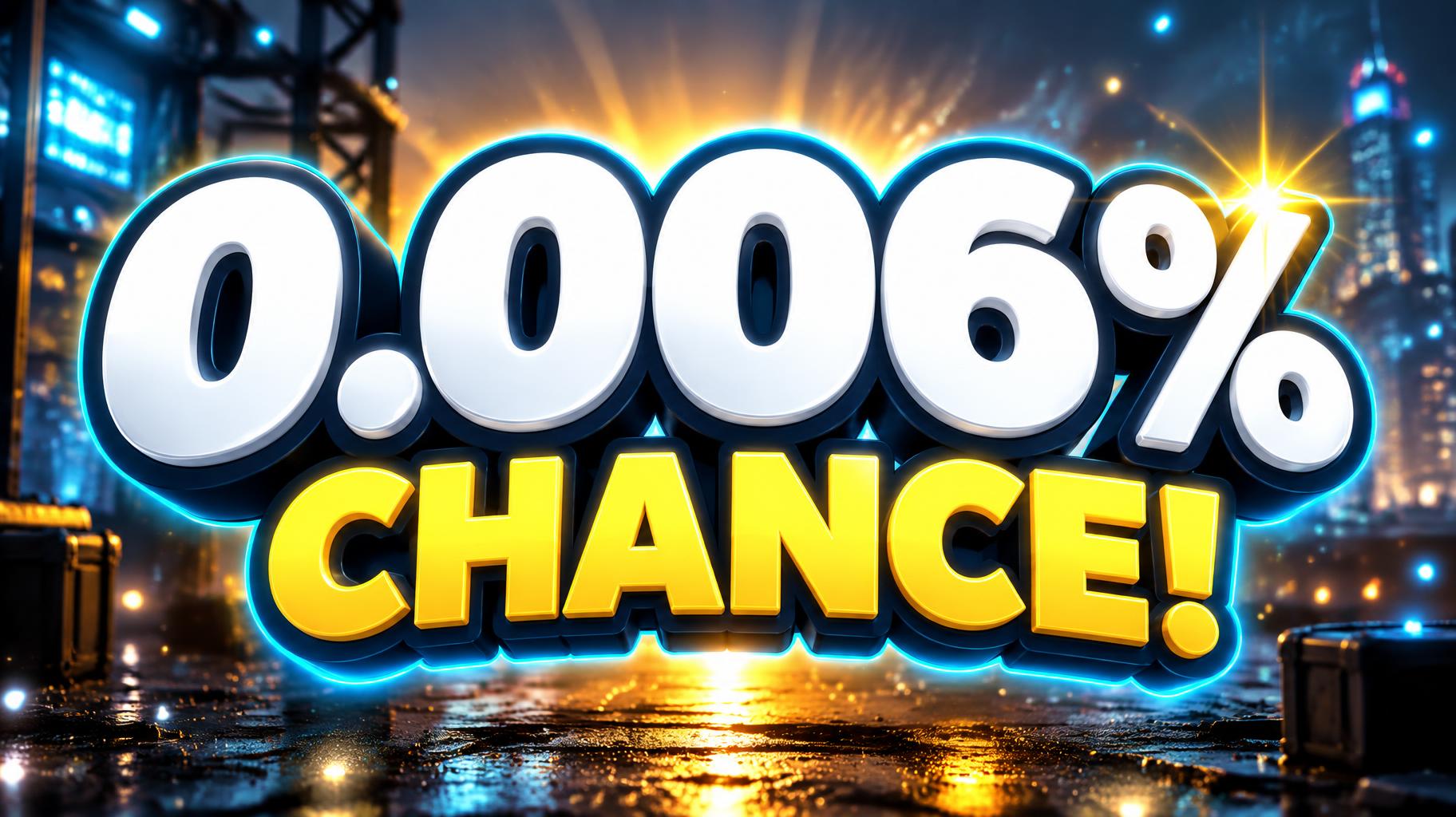 "0.006% CHANCE!" — Cinematic Youtube Creator | AI Text Effect Generator