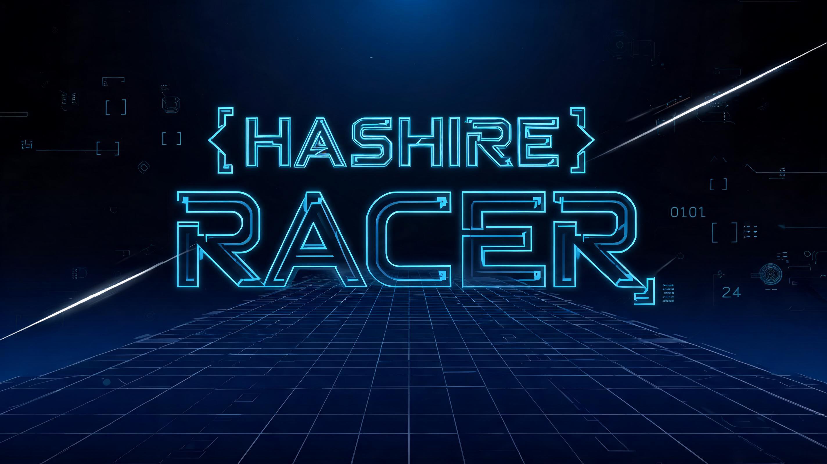 "HASHIRE RACER" —  | AI Text Effect Generator