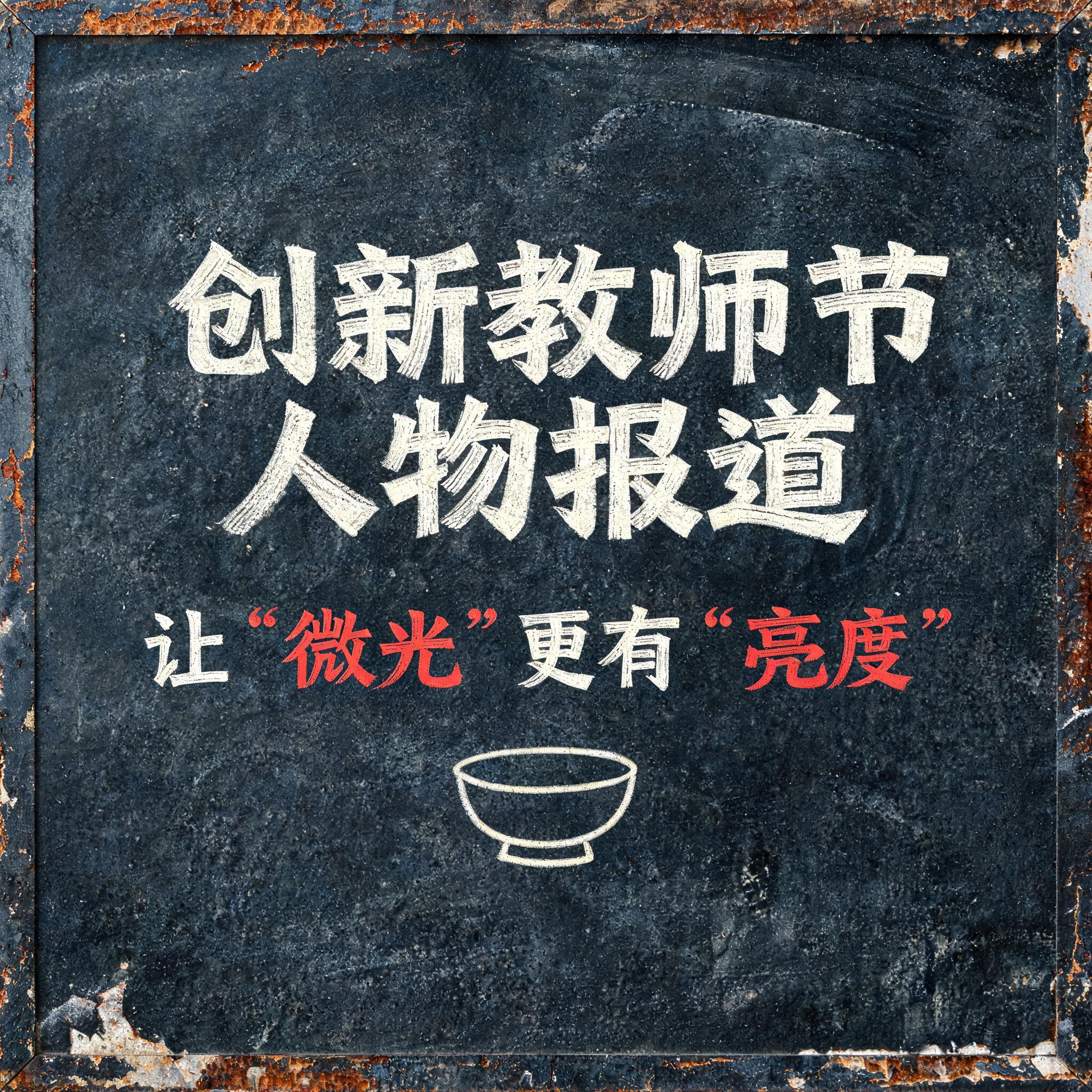 "创新教师节人物报道，让'微光’更有'亮度’" — Vintage | AI Text Effect Generator