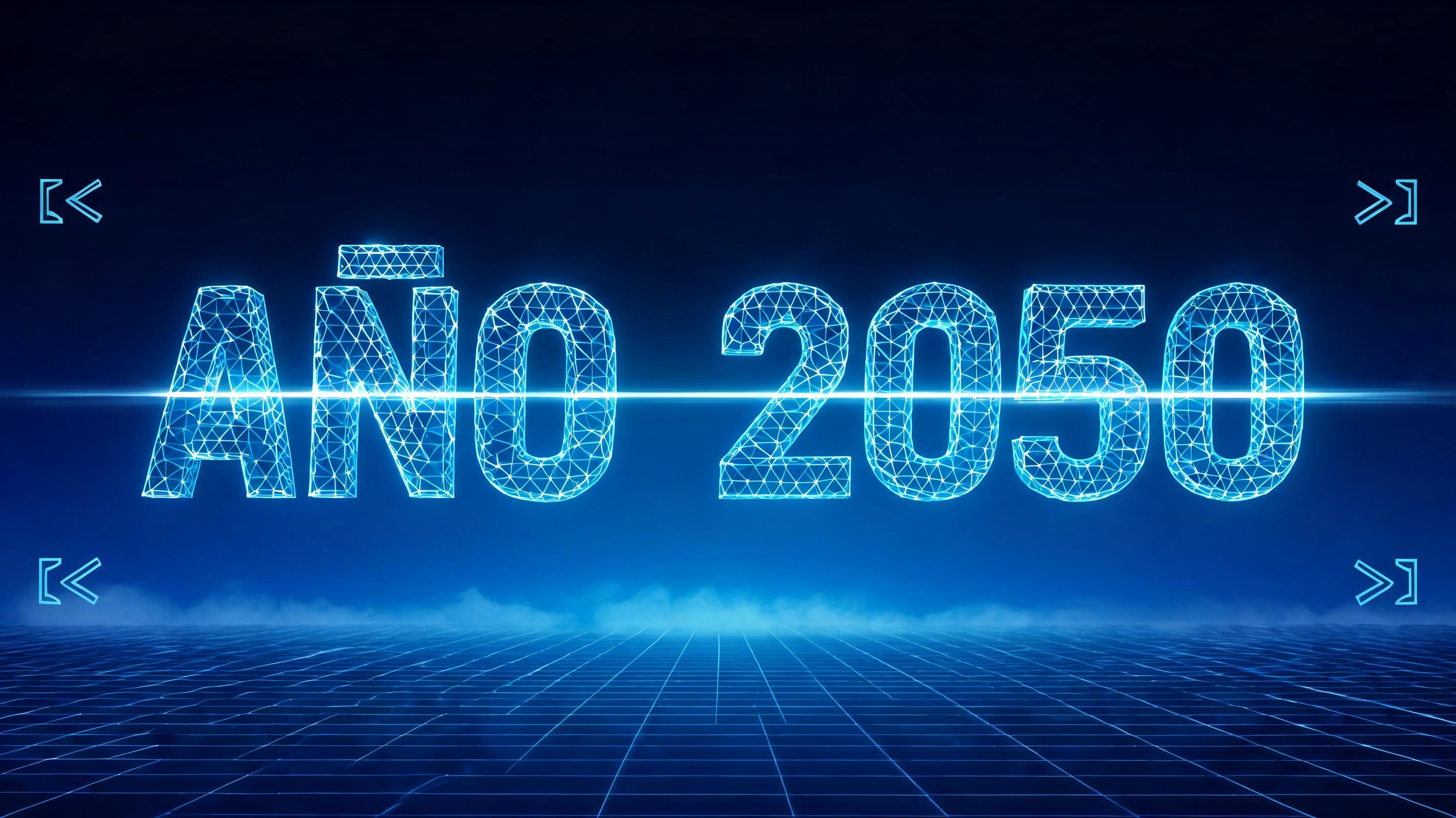 "AÑO 2050" — Futuristic | AI Text Effect Generator