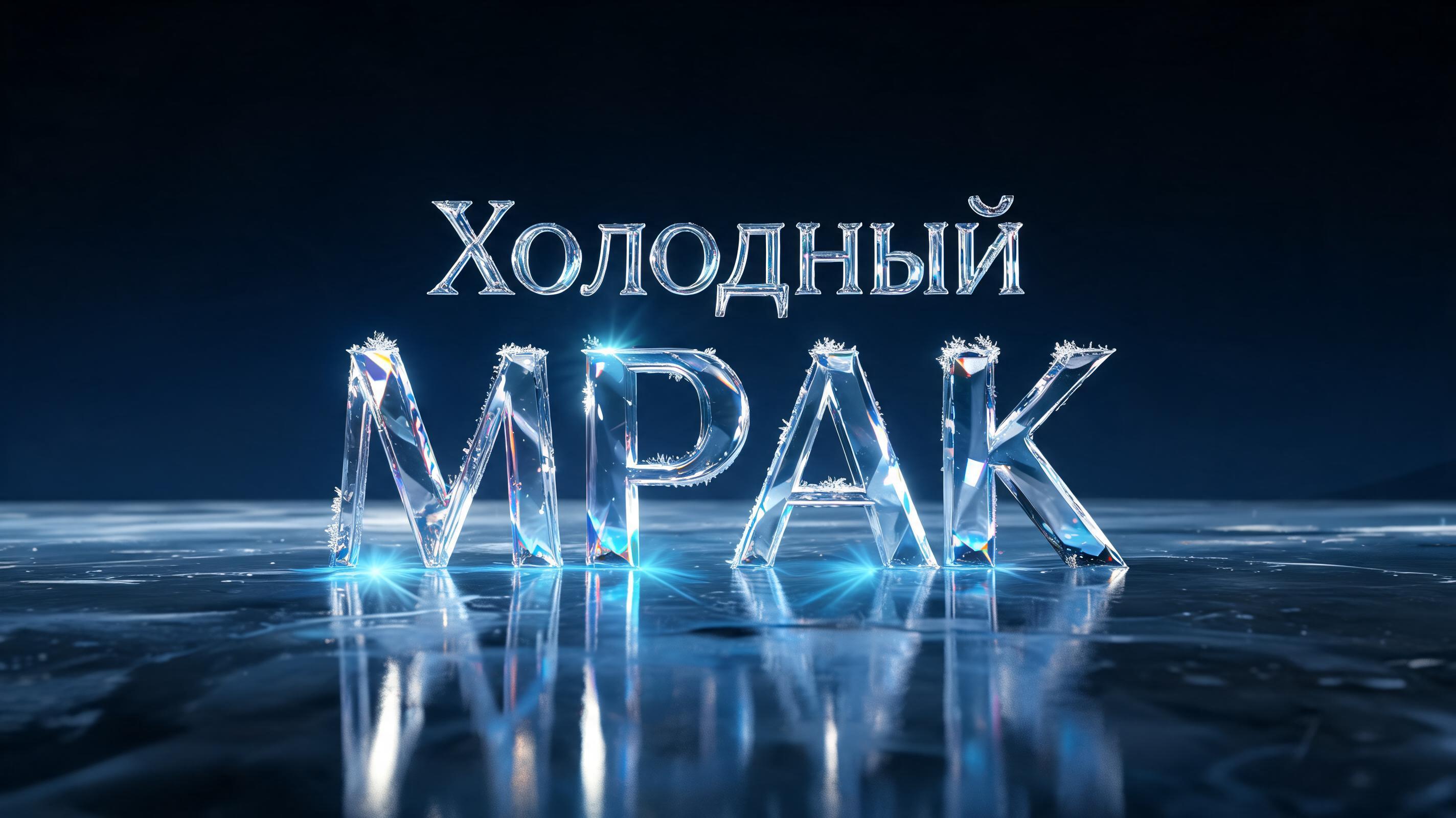 "Холодный Мрак" — Glass | AI Text Effect Generator