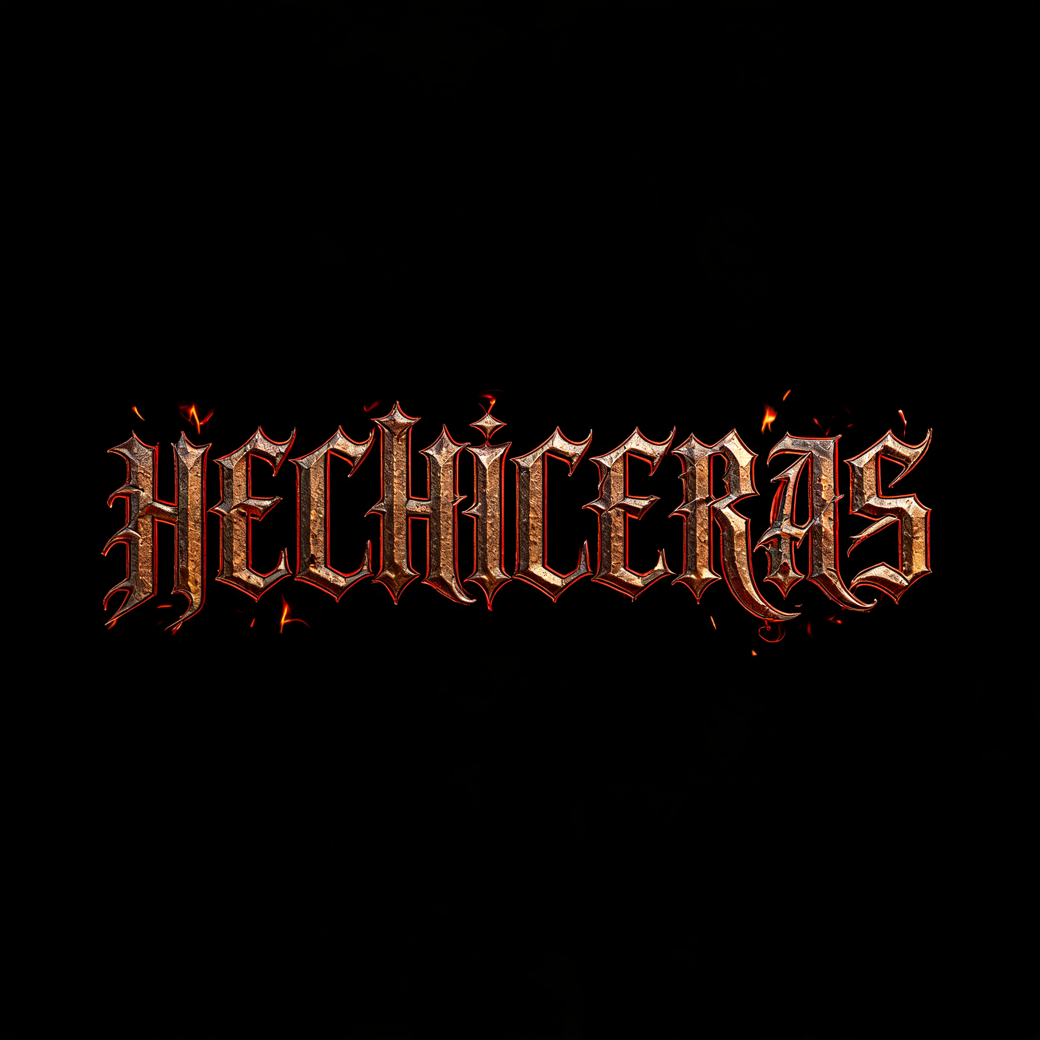 "HECHICERAS" — Gothic Font | AI Text Effect Generator