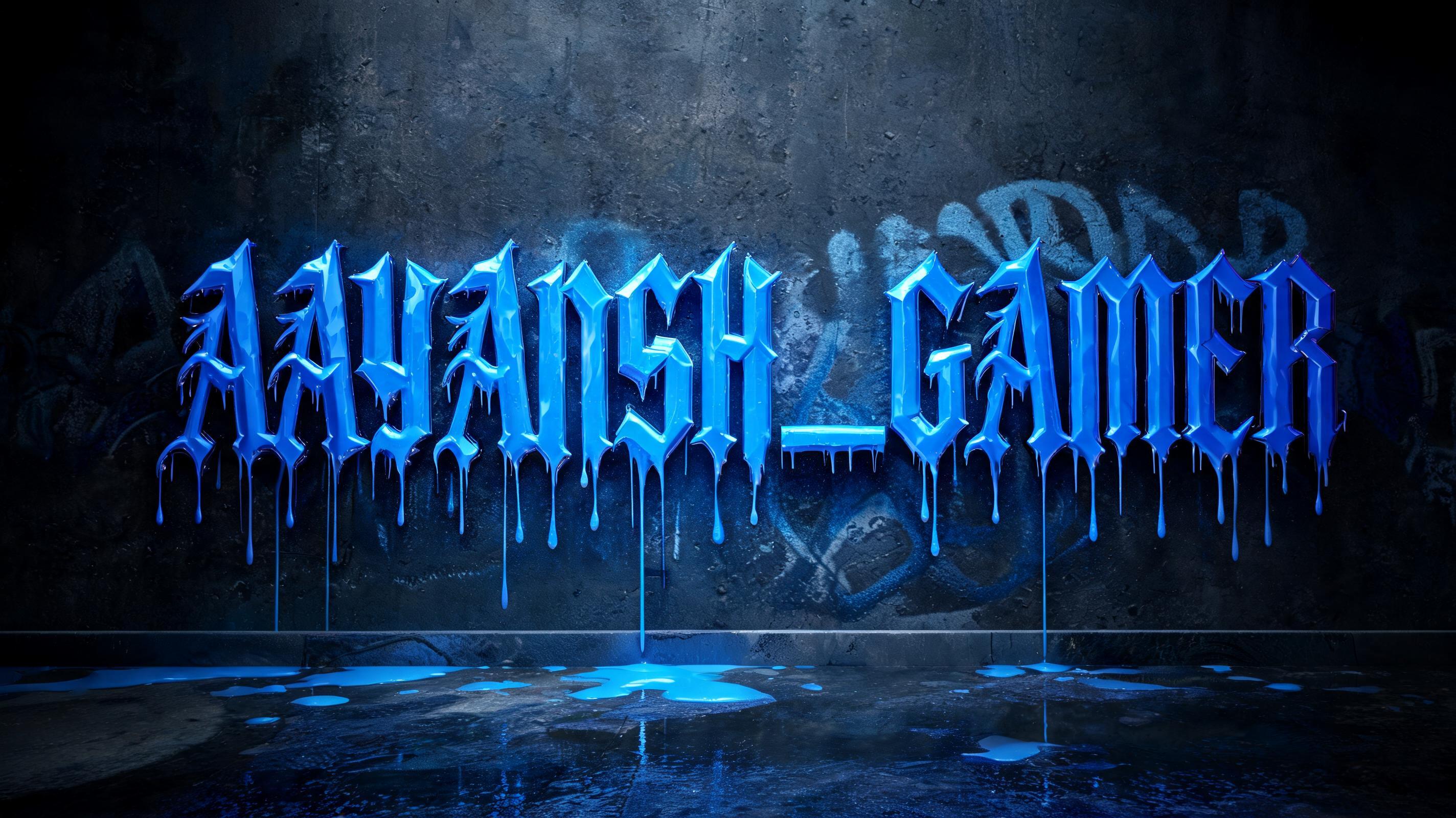"AAYANSH_GAMER 
" — Drip Font | AI Text Effect Generator