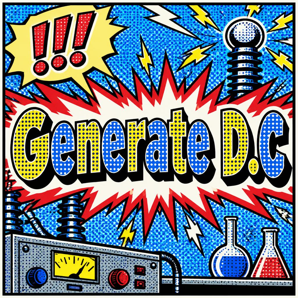 "Generate D.C" — Pop Art | AI Text Effect Generator