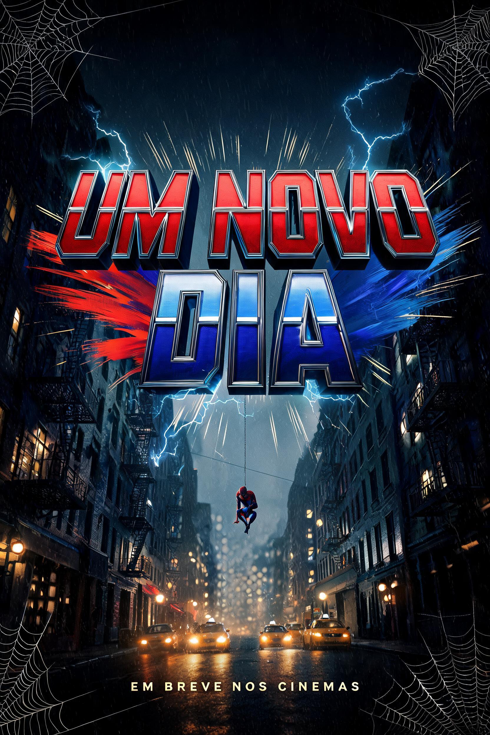 "UM NOVO
DIA
EM BREVE NOS CINEMAS" — Spider Hero | AI Text Effect Generator