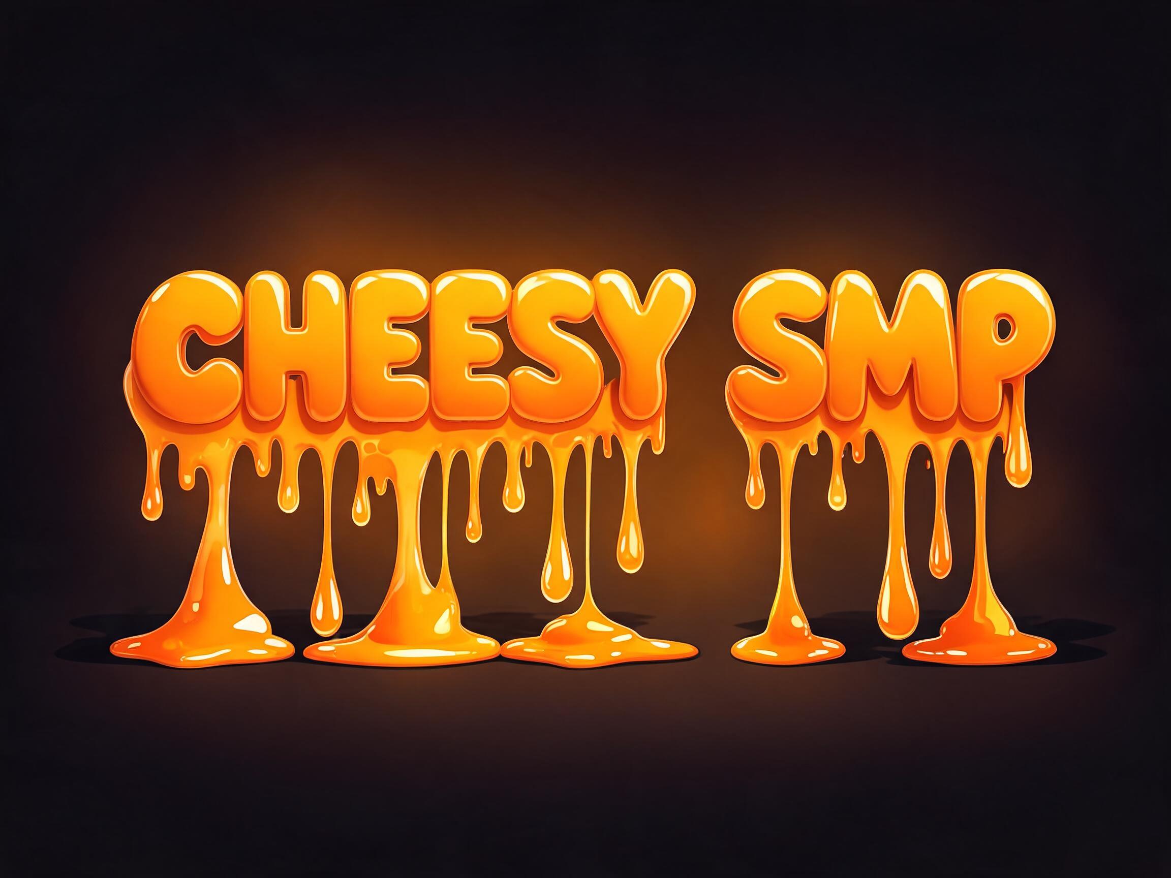 "Cheesy SMP" — Drip Font Melting | AI Text Effect Generator