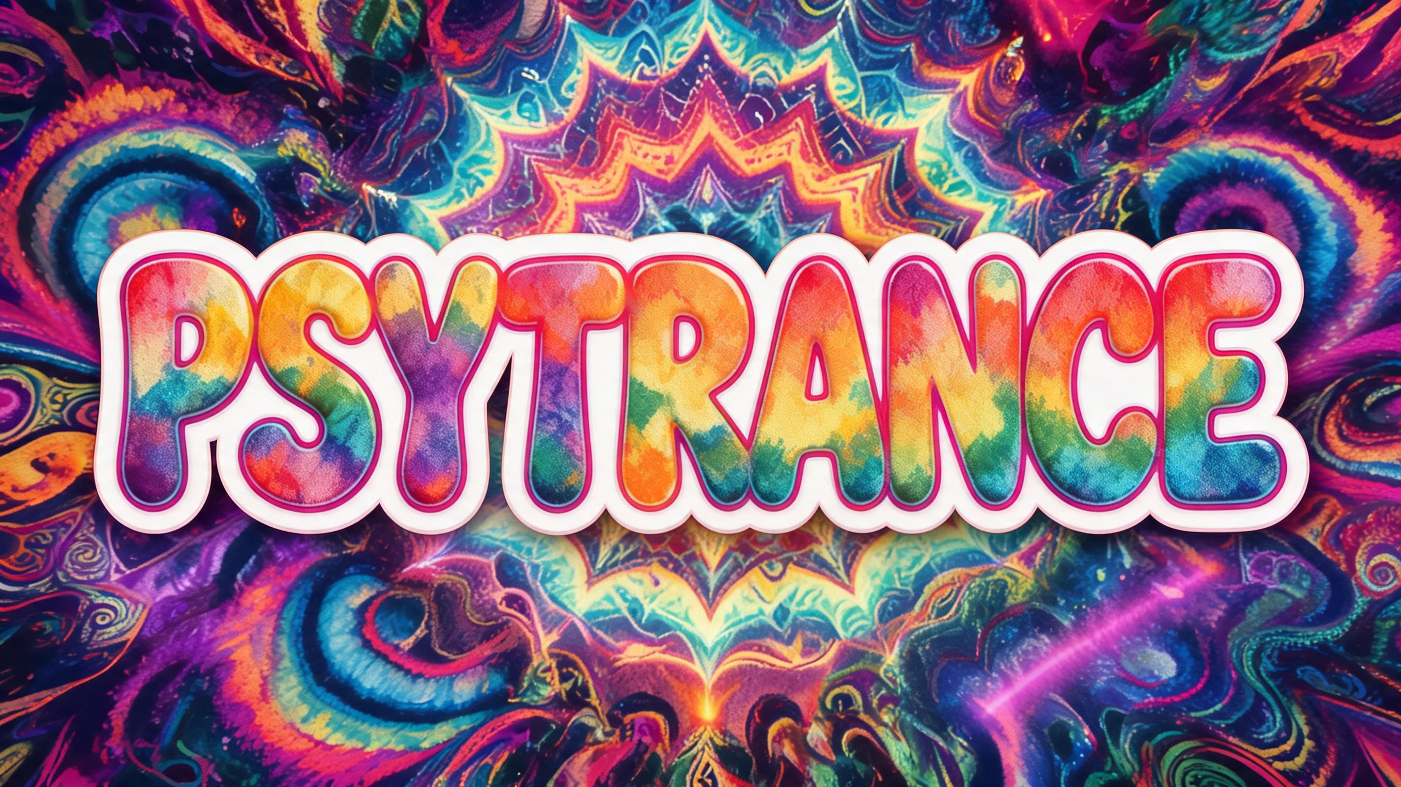 "PSYTRANCE" — Psychedelic | AI Text Effect Generator