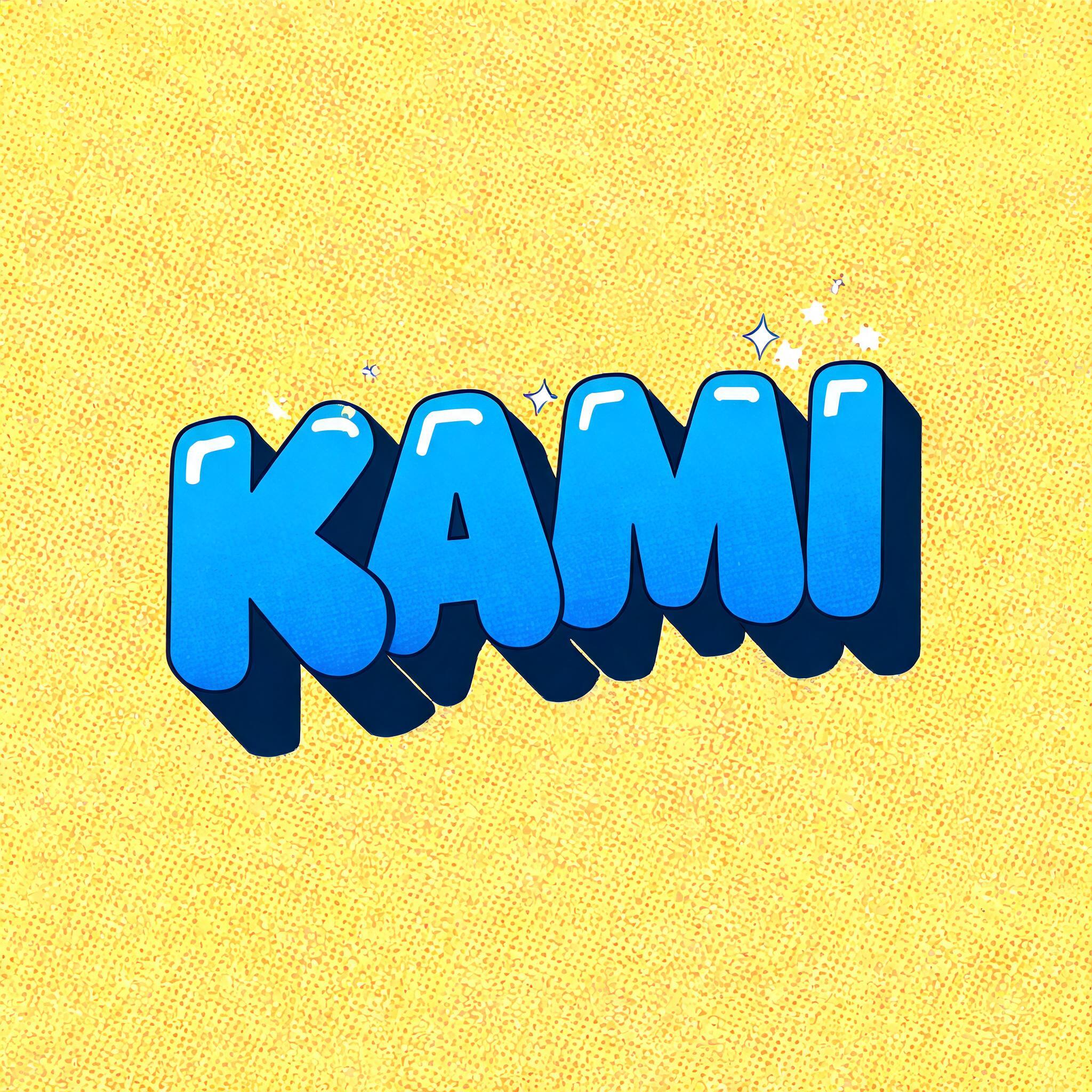 "Kami" —  | AI Text Effect Generator
