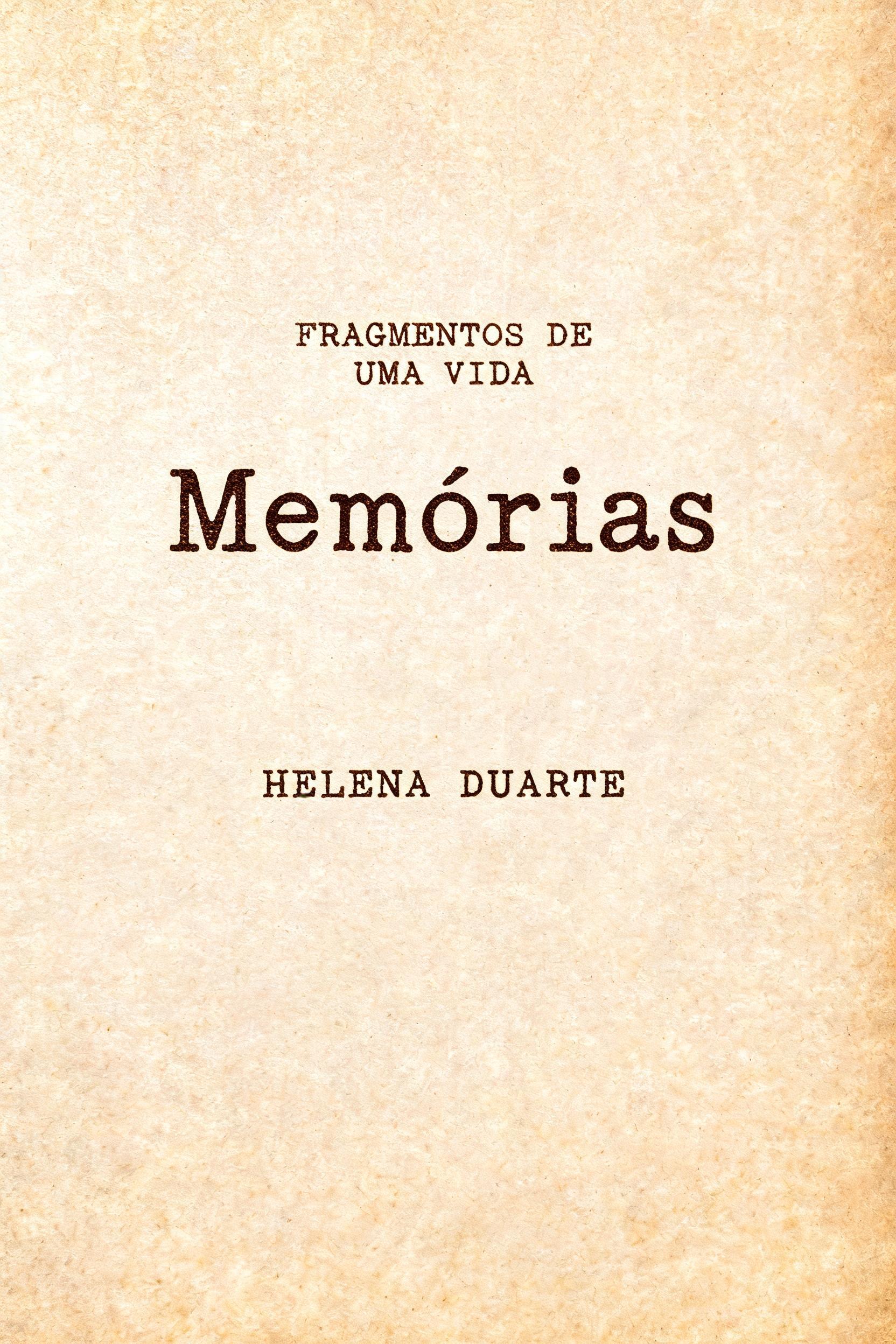 "Memórias
FRAGMENTOS DE UMA VIDA
HELENA DUARTE" — Typewriter | AI Text Effect Generator