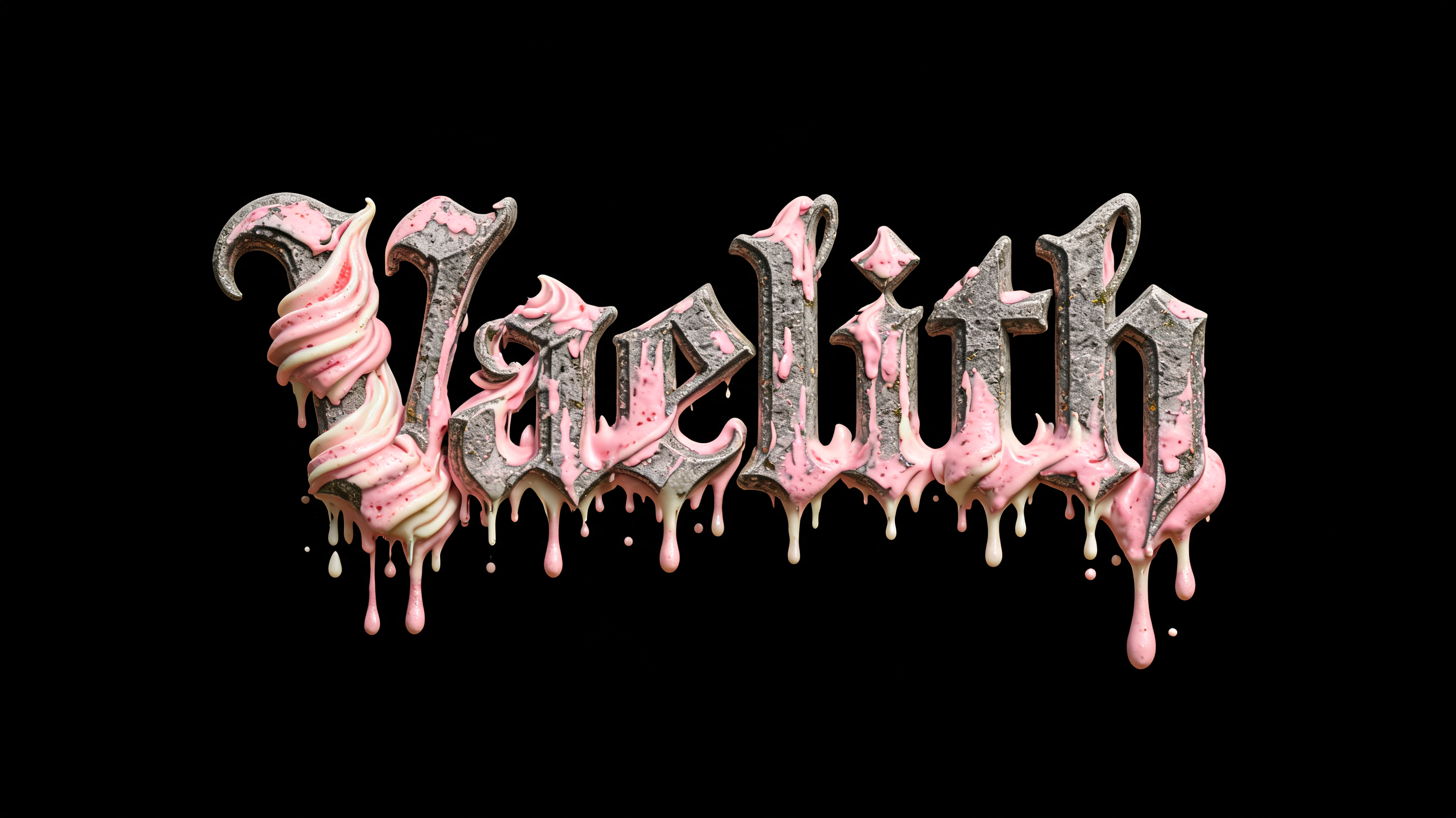 "Vaelith" — Drip Font Ice | AI Text Effect Generator