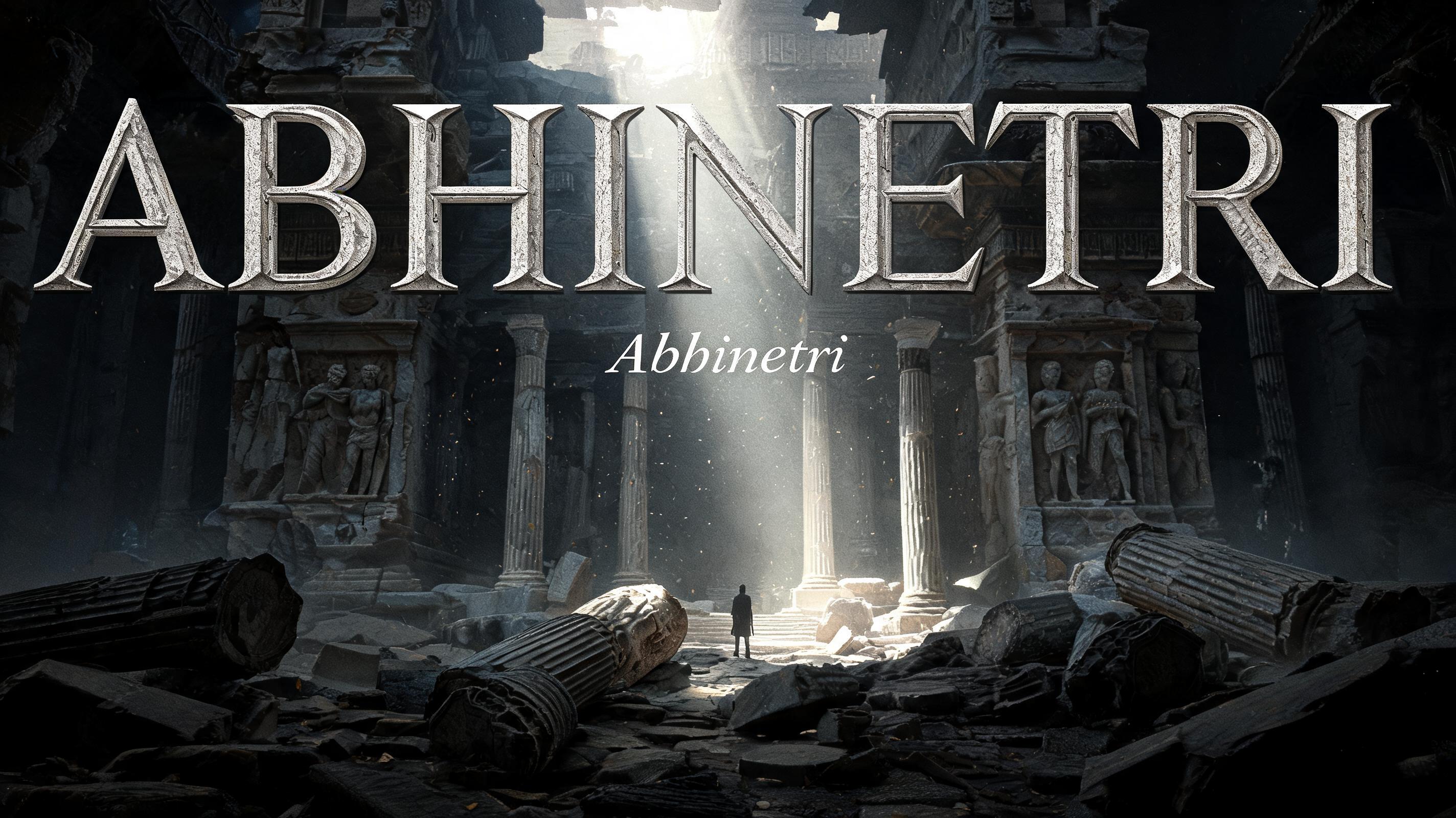 "Abhinetri" — Cinematic | AI Text Effect Generator