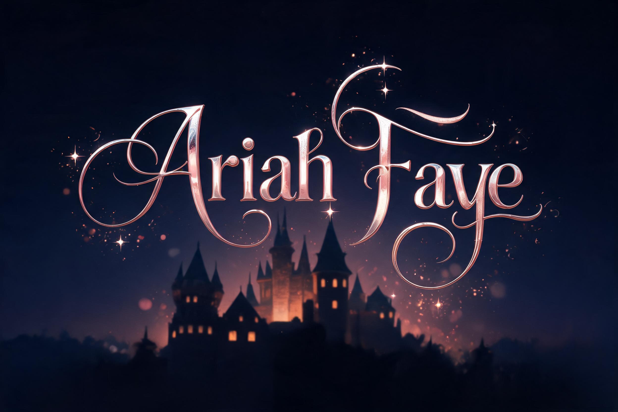 "Ariah Faye" — Fairy Tale | AI Text Effect Generator
