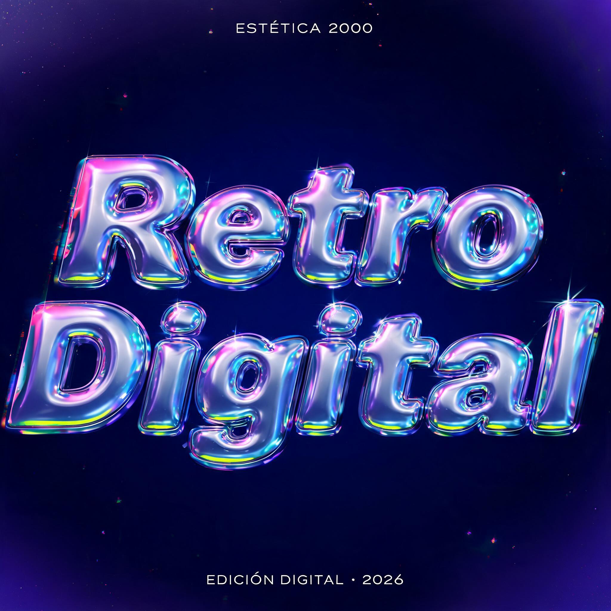 "Retro
Digital
ESTÉTICA 2000
EDICIÓN DIGITAL · 2026" — Y2k | AI Text Effect Generator