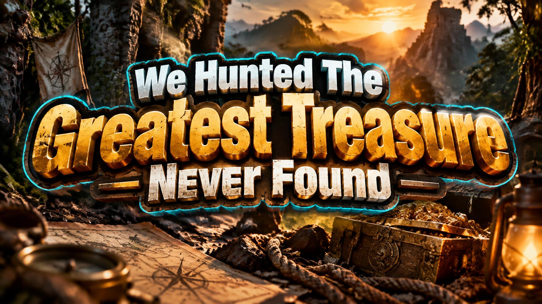 "We Hunted The Greatest Treasure Never Found" — Cinematic Youtube Creator | AI Text Effect Generator