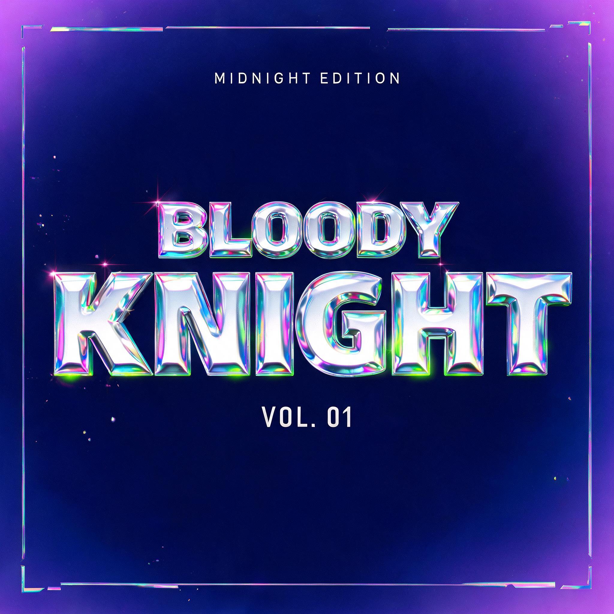 "BLOODY KNIGHT
MIDNIGHT EDITION
VOL. 01" — Y2k | AI Text Effect Generator