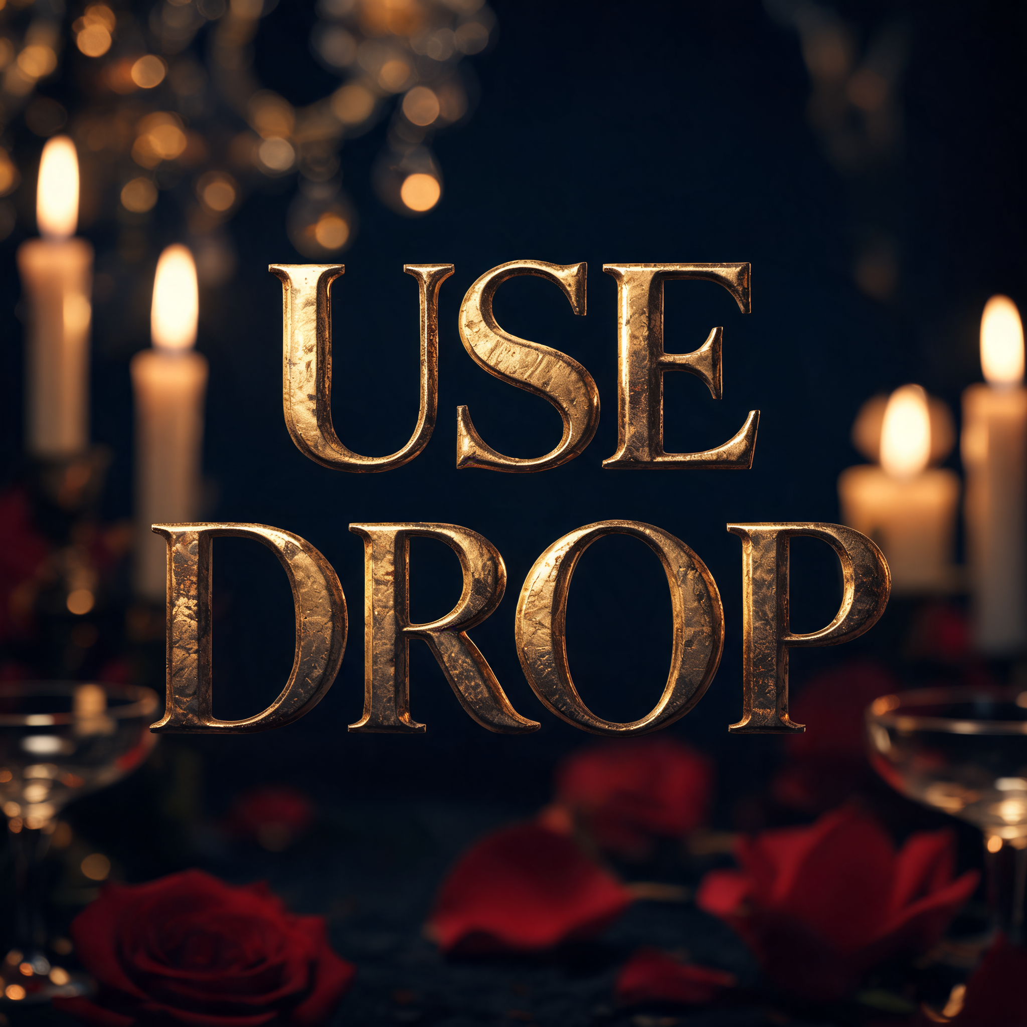 "USE DROP" — Anniversary | AI Text Effect Generator