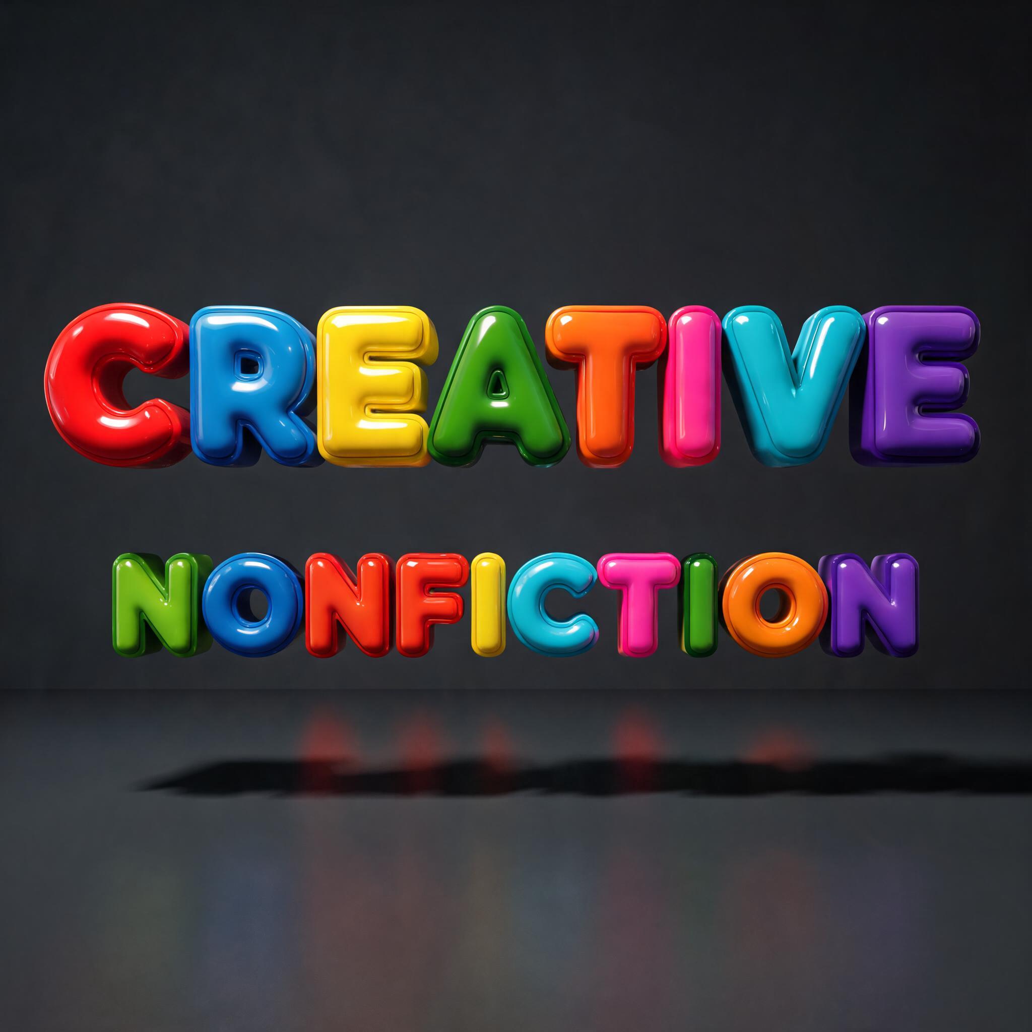 "CREATIVE NONFICTION
" — 3d Bold | AI Text Effect Generator