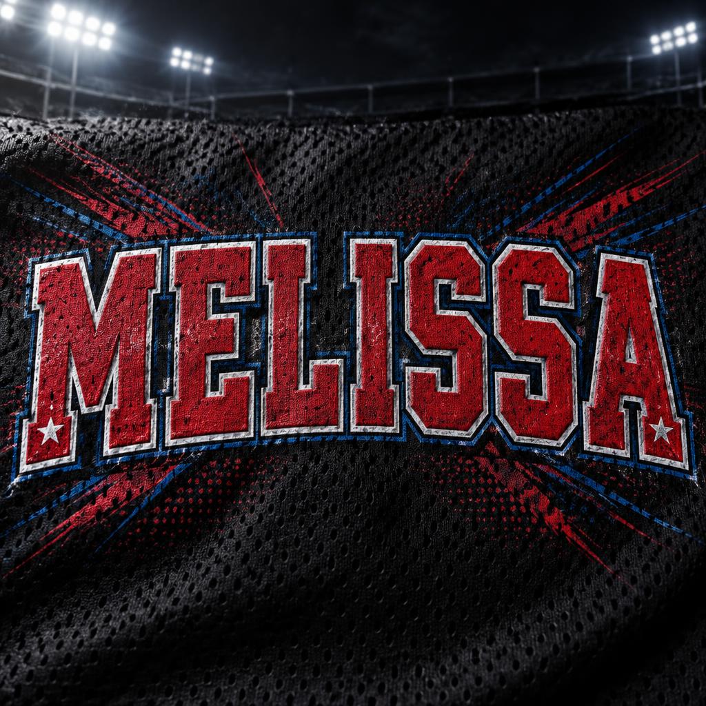 "MELISSA" — Sports | AI Text Effect Generator