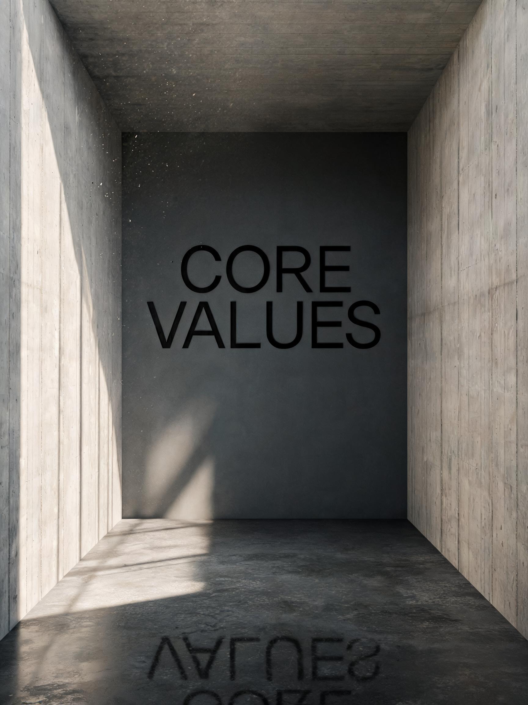 "CORE VALUES" —  | AI Text Effect Generator