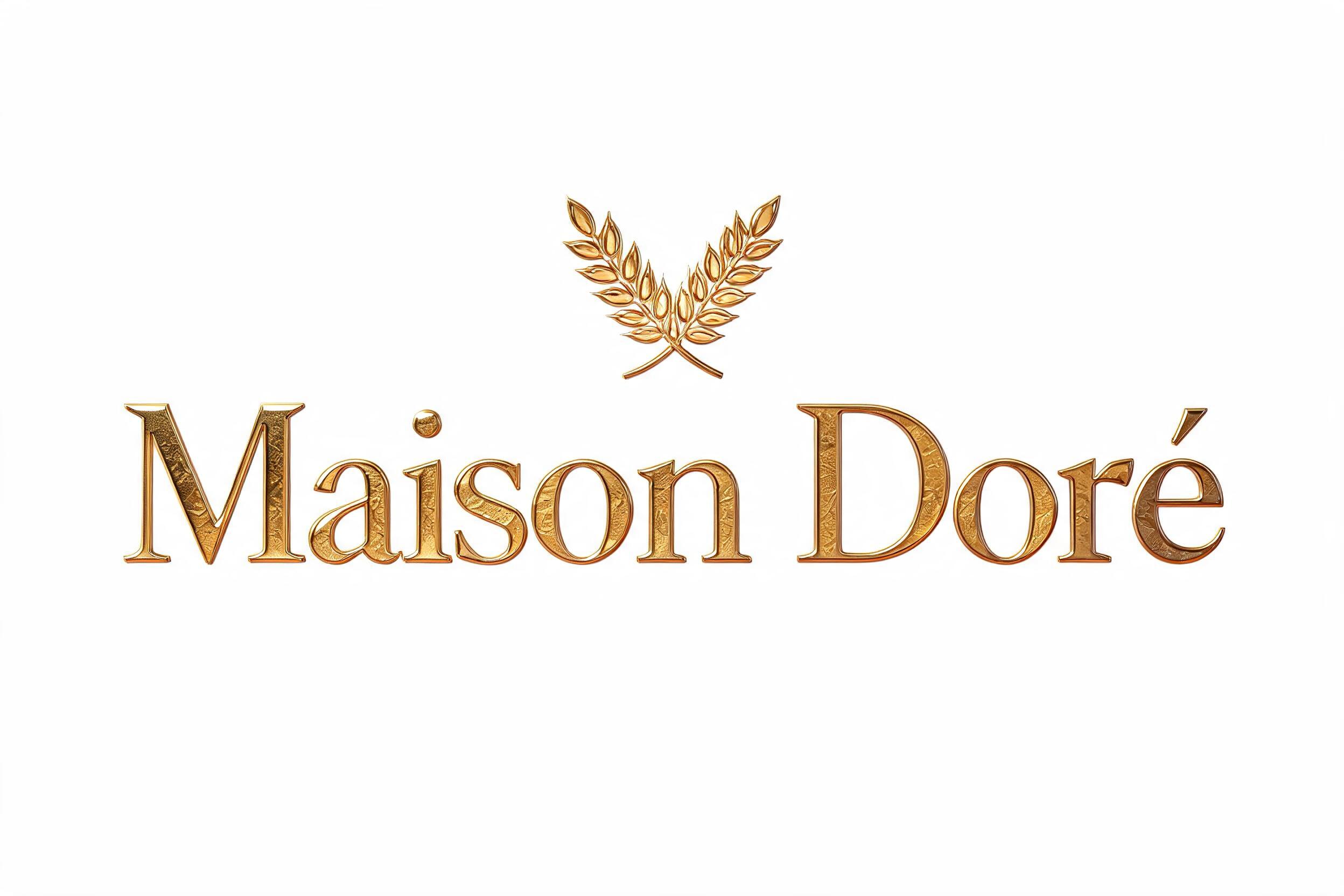 "Maison Doré" — 3d Bold Gold | AI Text Effect Generator