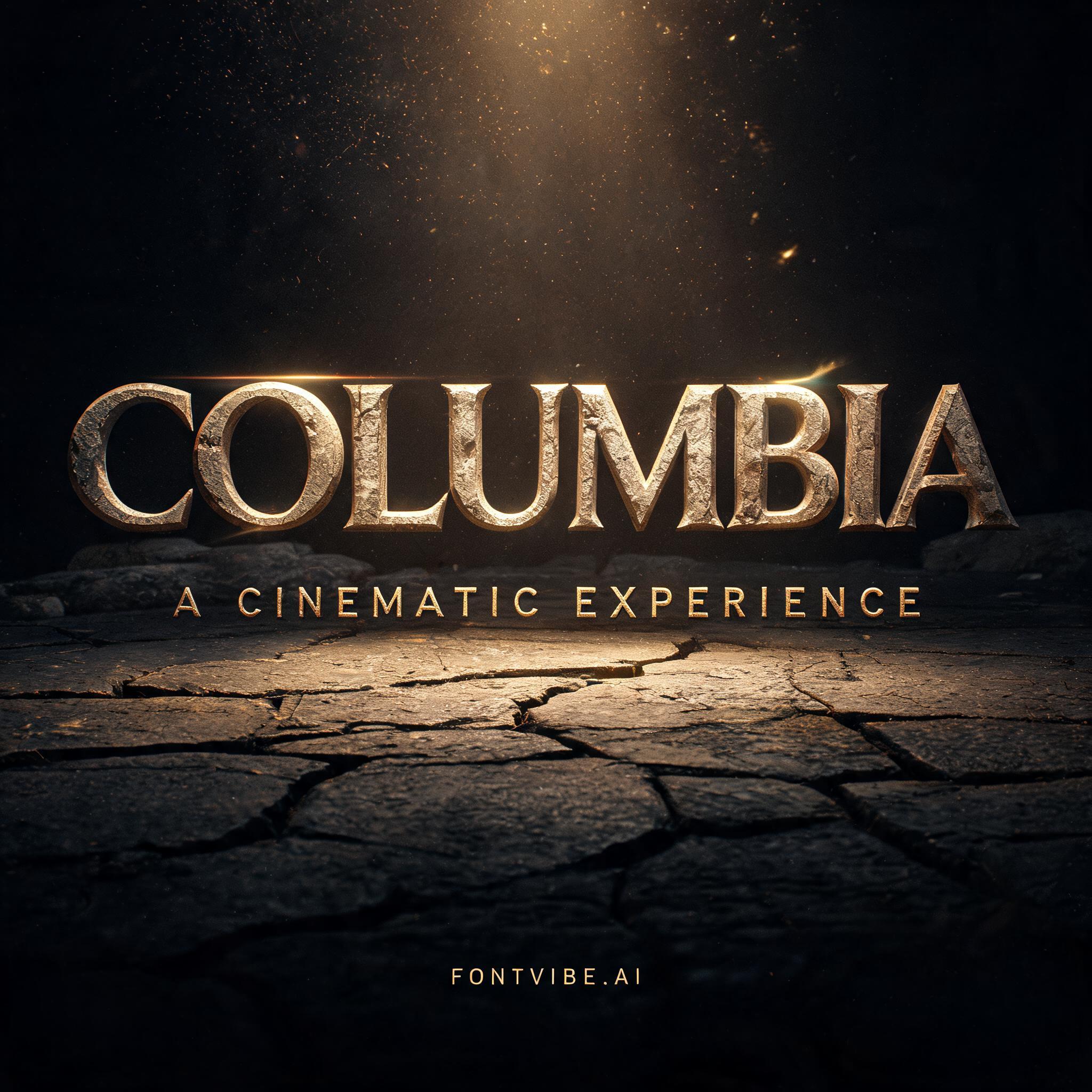 "COLUMBIA" — Cinematic | AI Text Effect Generator