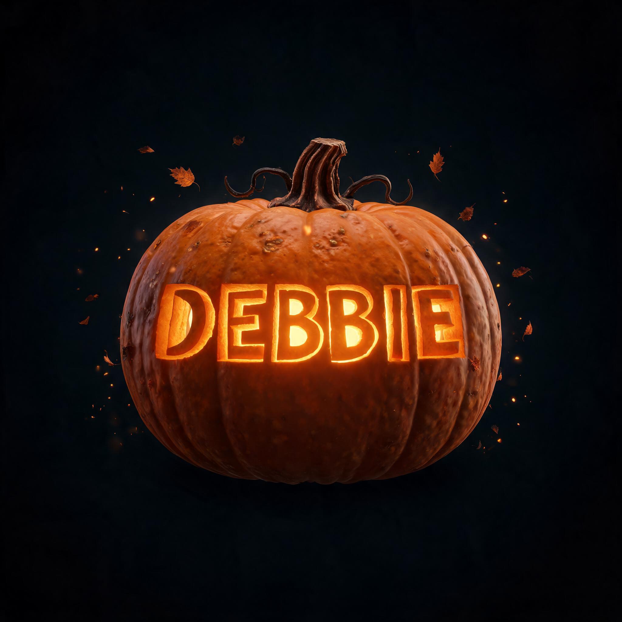 "DEBBIE" —  | AI Text Effect Generator