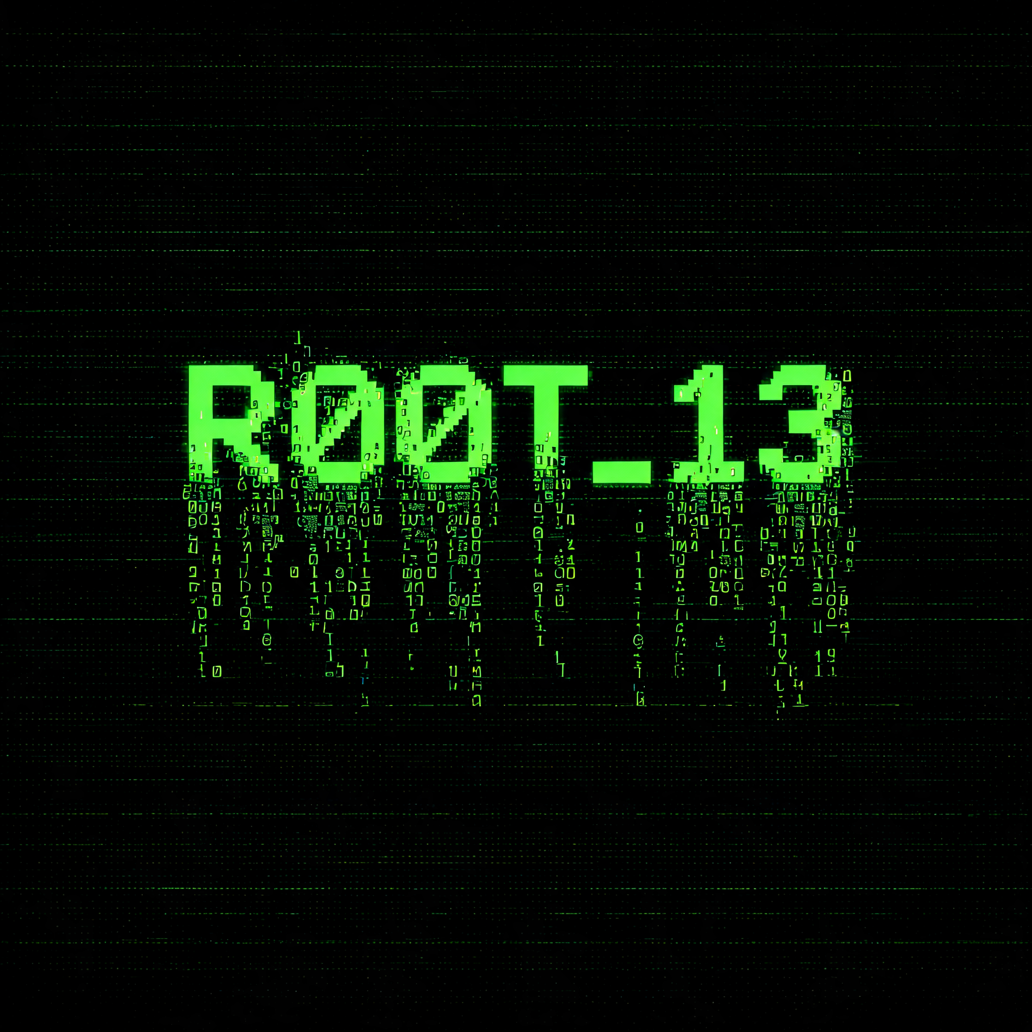 "R00T_13" — Cyberpunk Data Stream | AI Text Effect Generator