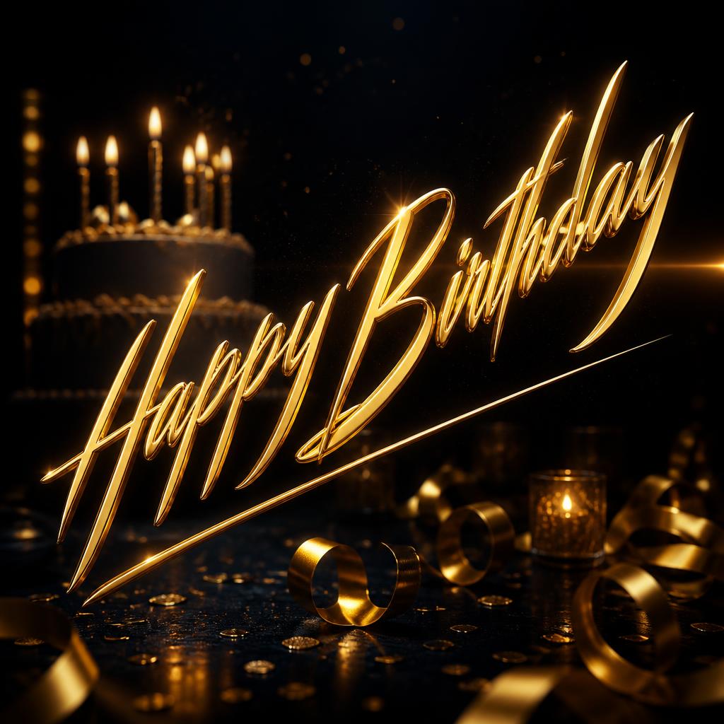 "Happy 
Birthday" — Cinematic | AI Text Effect Generator