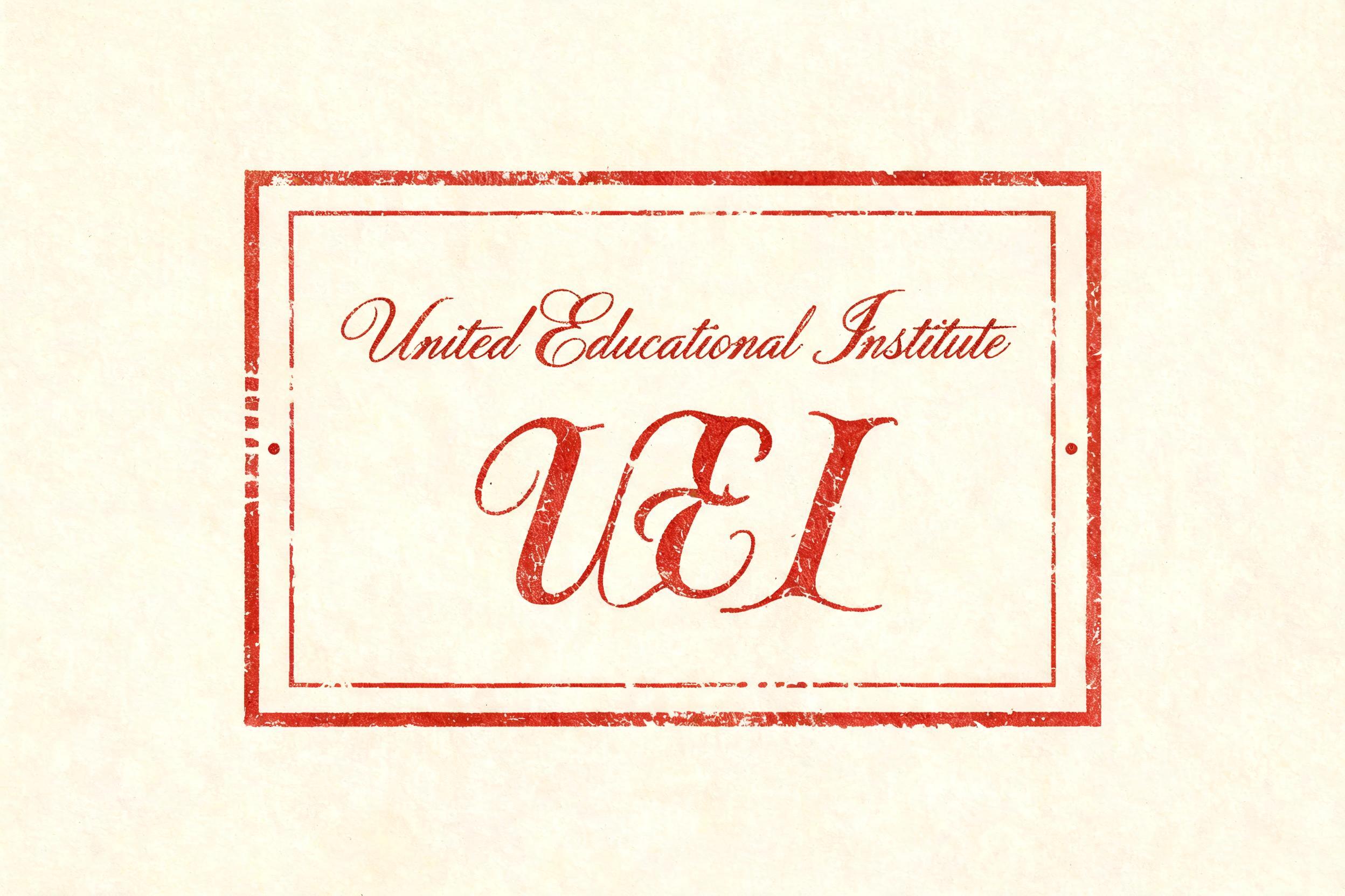 "United Educational Institute 
UEI" — Vintage | AI Text Effect Generator