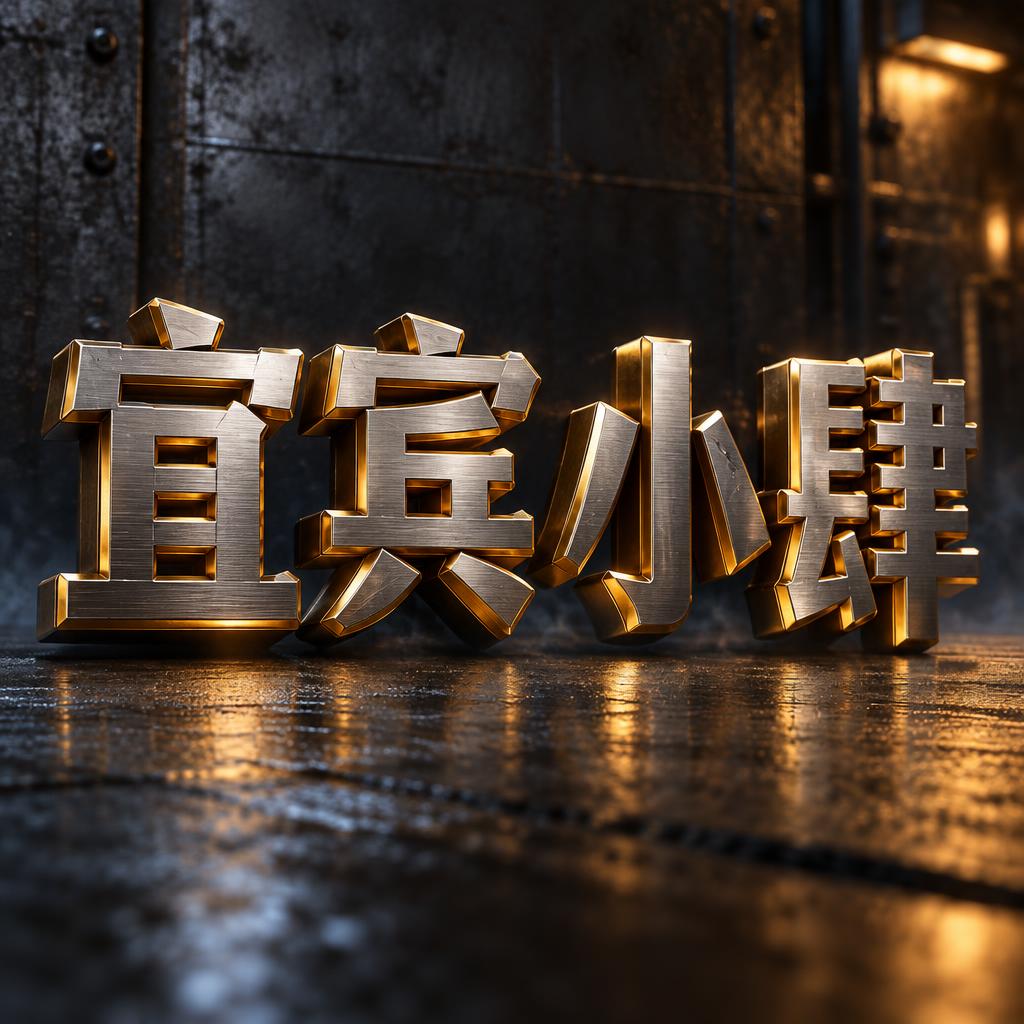 "宜宾小肆" — Metallic | AI Text Effect Generator