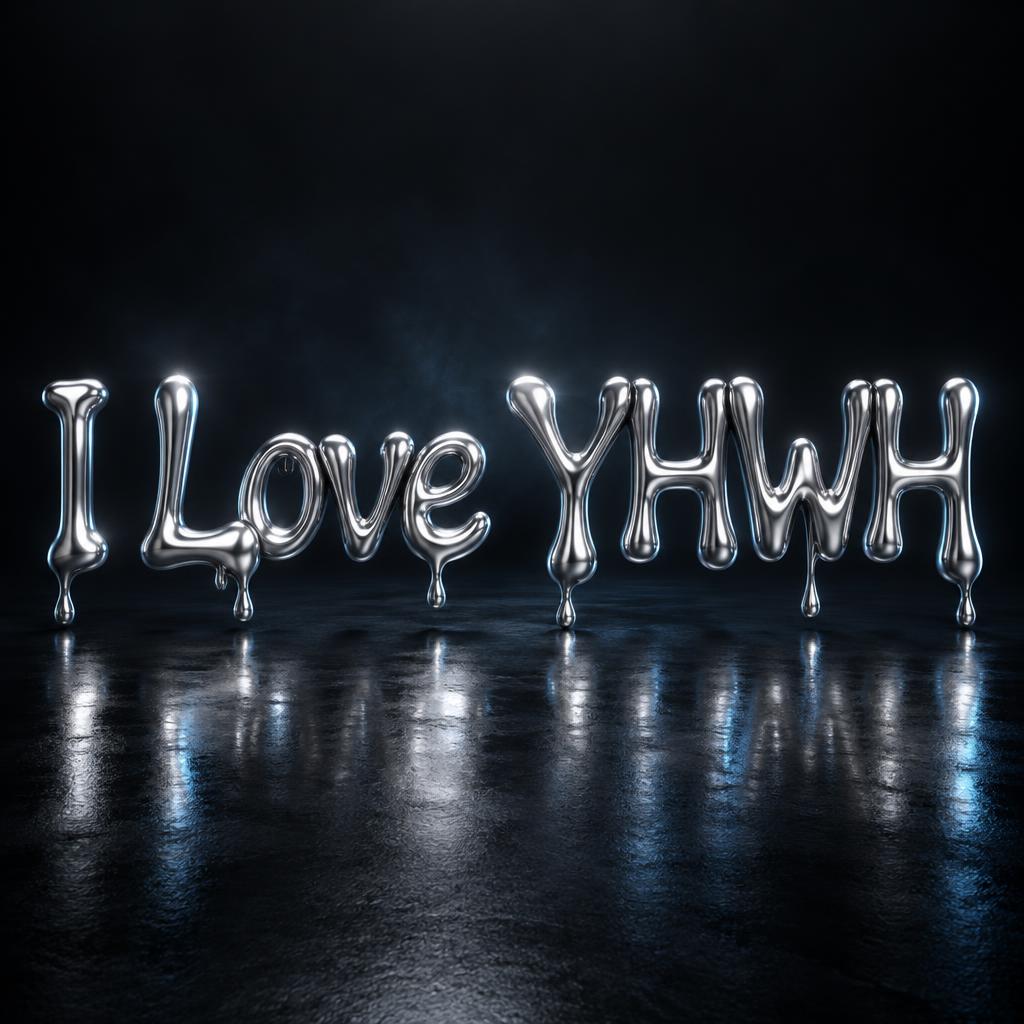 "I Love YHWH" —  | AI Text Effect Generator