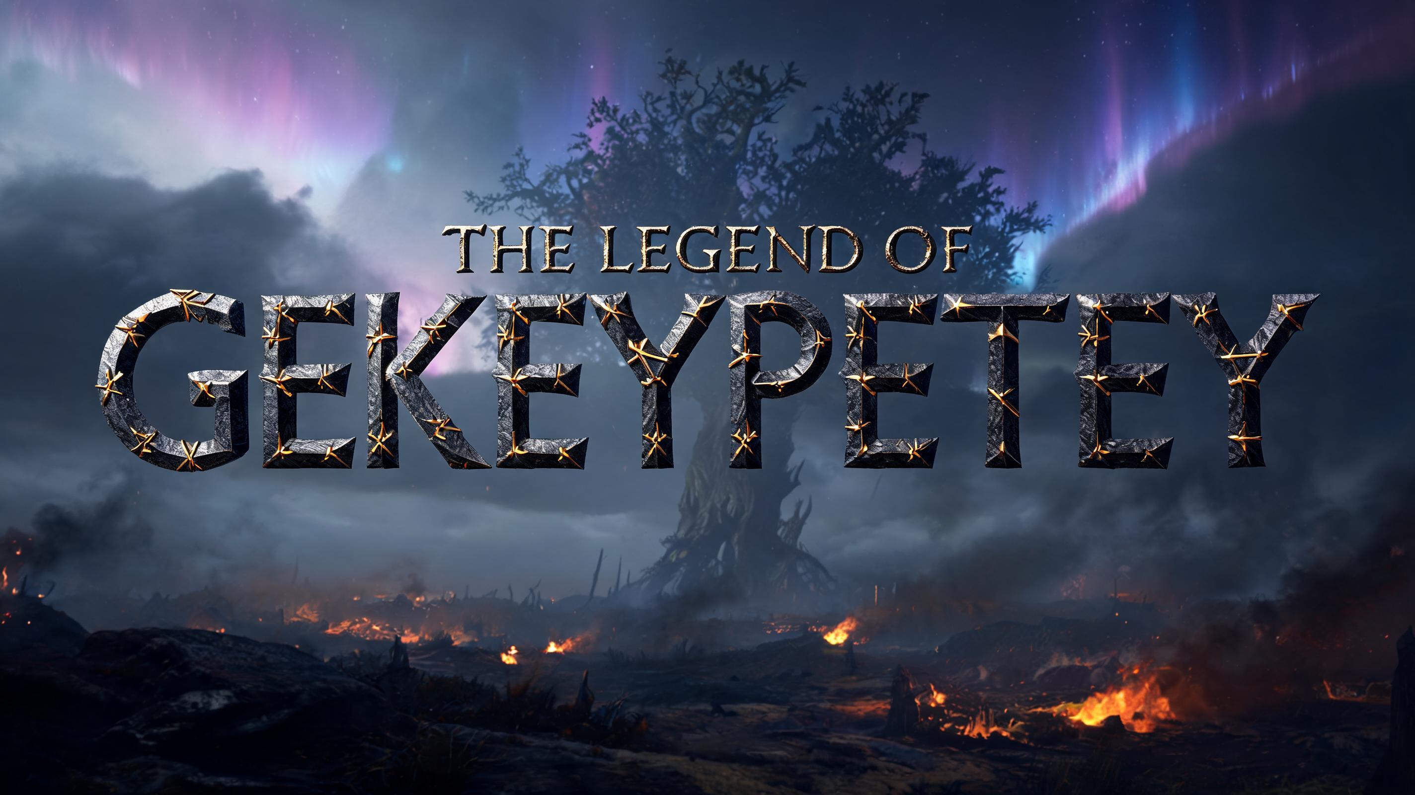 "The Legend of Gekeypetey" — Viking | AI Text Effect Generator
