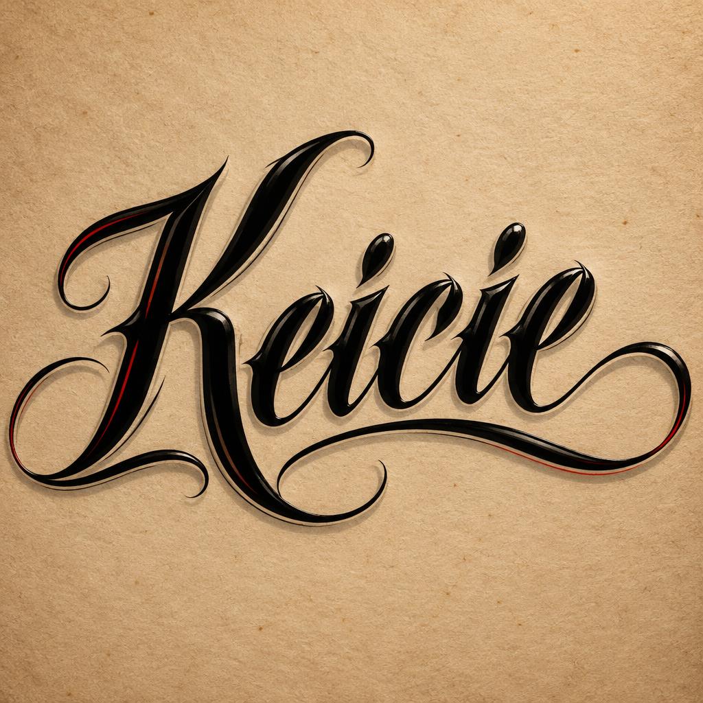 "Keicie" — Chicano | AI Text Effect Generator
