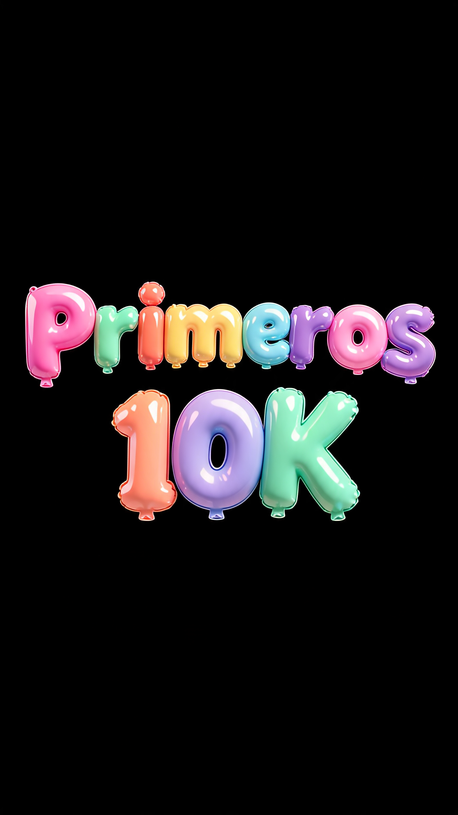 "Primeros 10K" — 3d Bold Inflated | AI Text Effect Generator