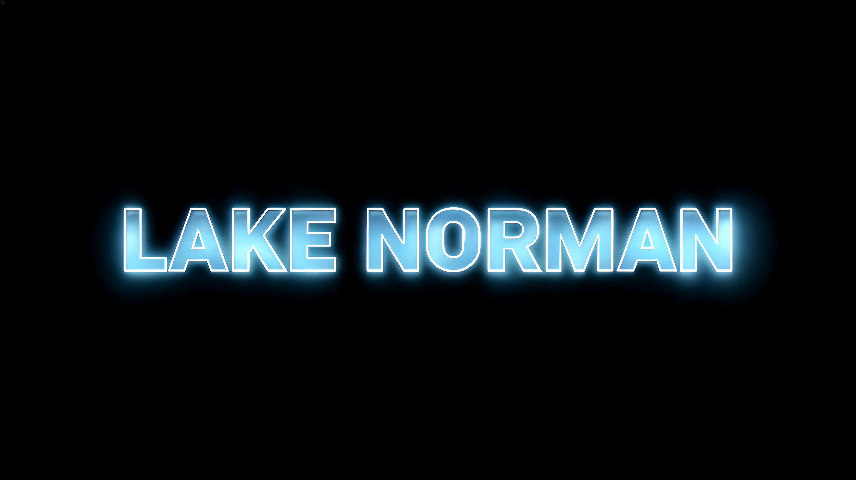 "LAKE NORMAN" — Glass Morphism | AI Text Effect Generator