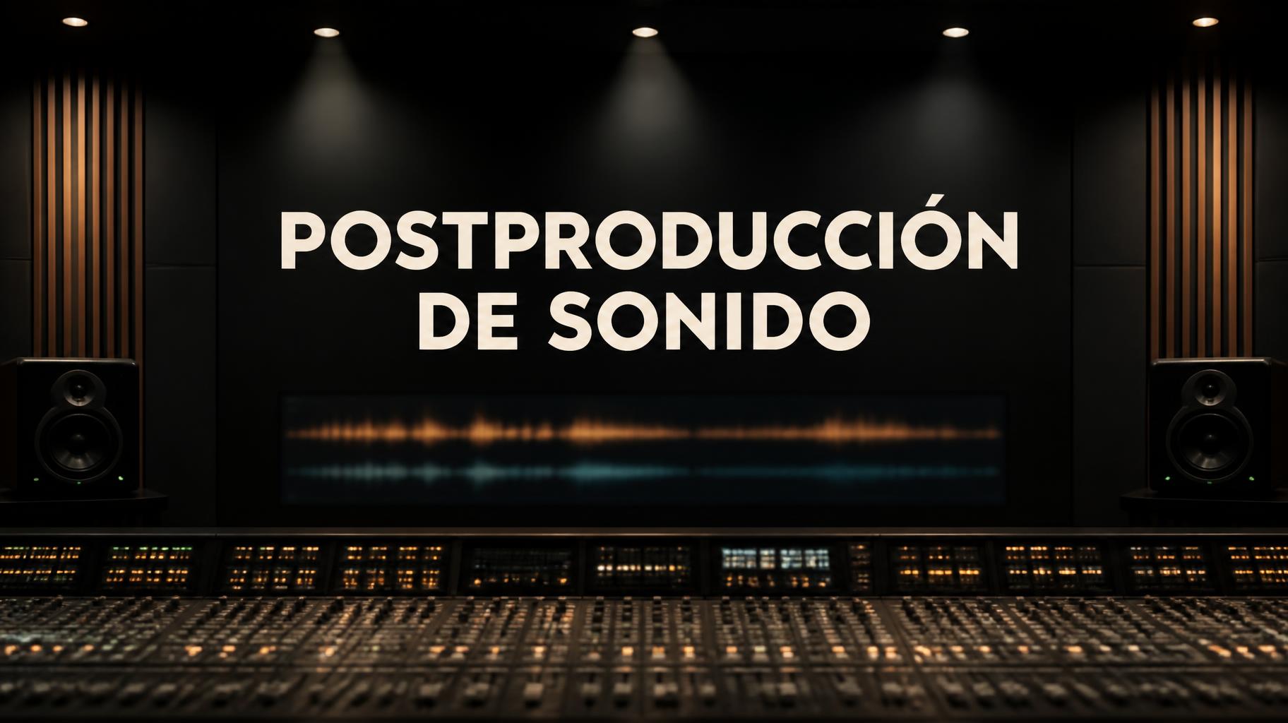 "POSTPRODUCCIÓN DE SONIDO" —  | AI Text Effect Generator