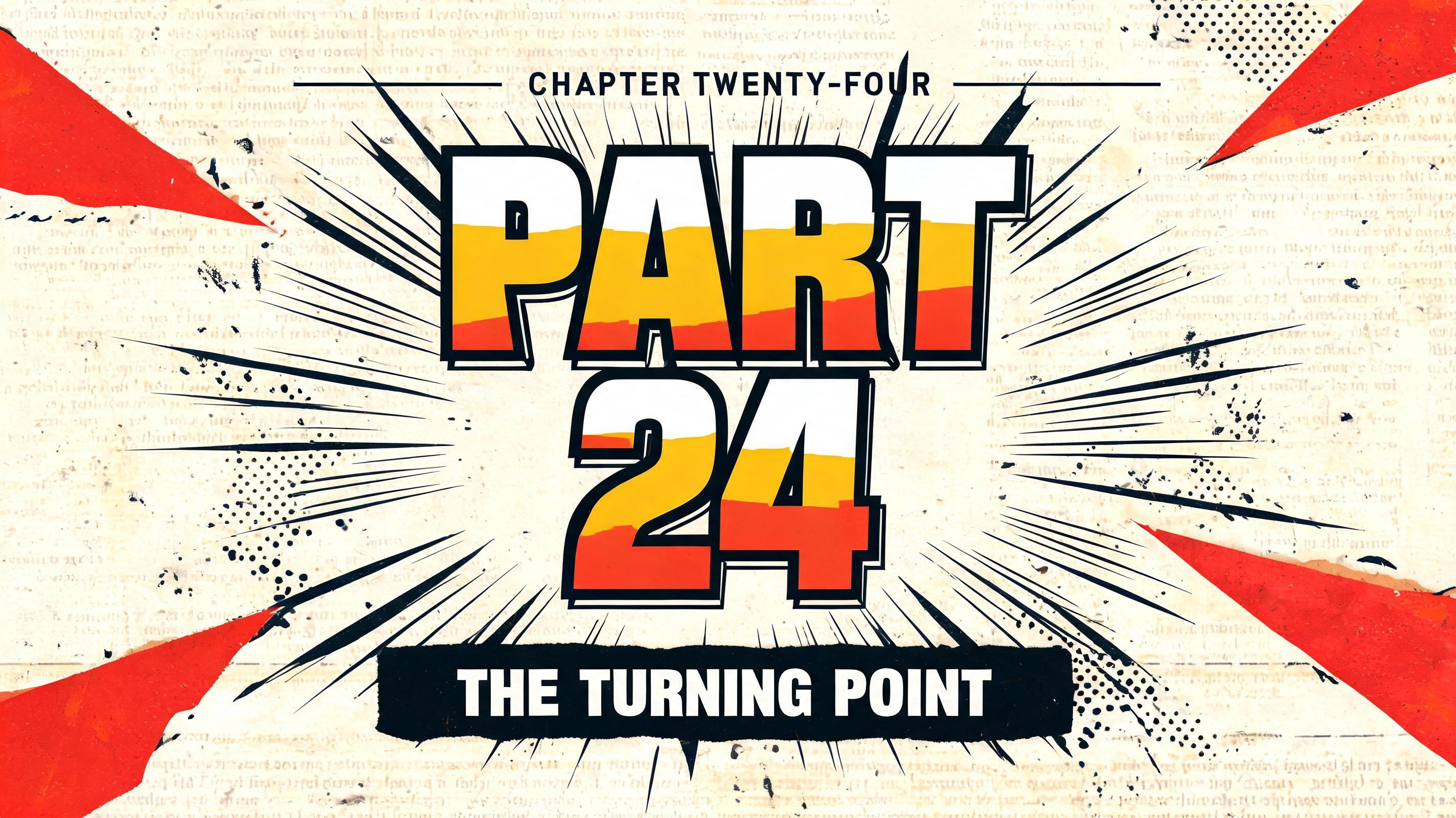 "PART 24
CHAPTER TWENTY-FOUR
THE TURNING POINT" — Anime | AI Text Effect Generator