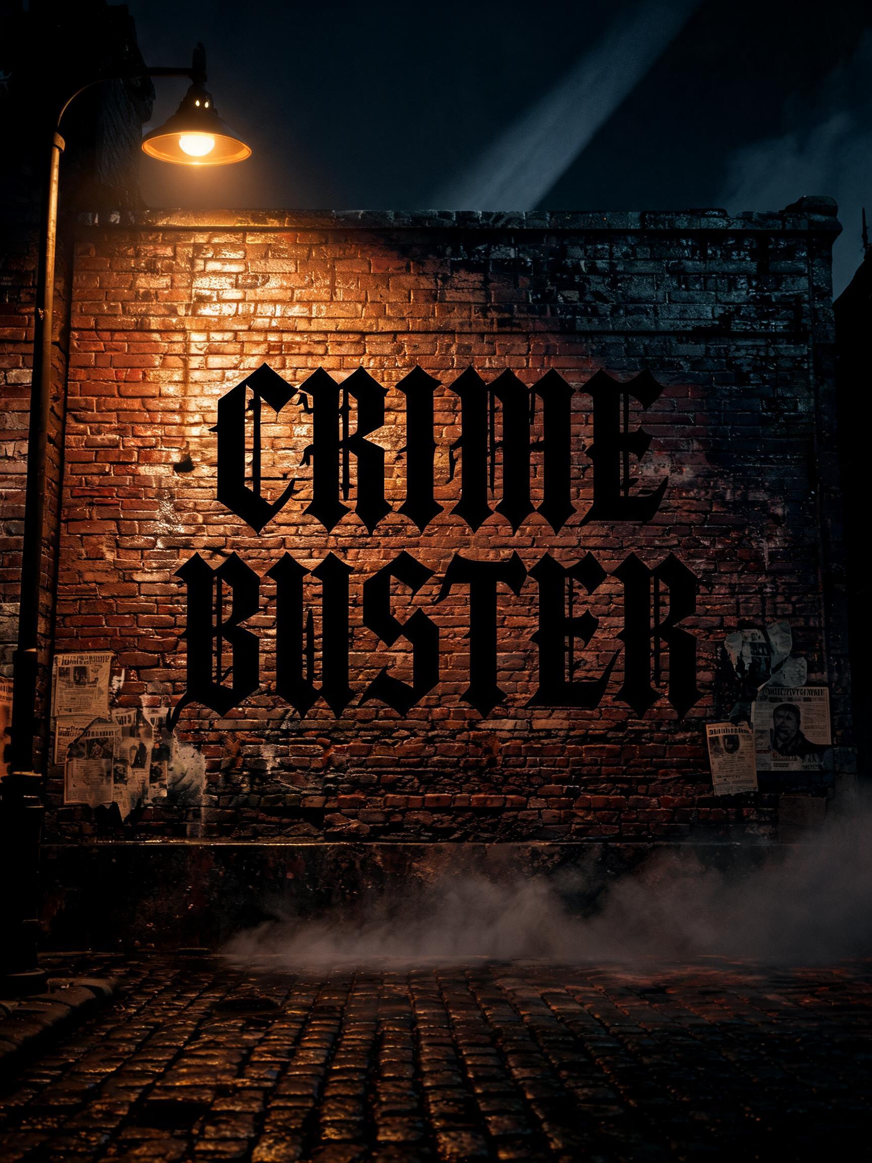 "Crime Buster
" —  | AI Text Effect Generator