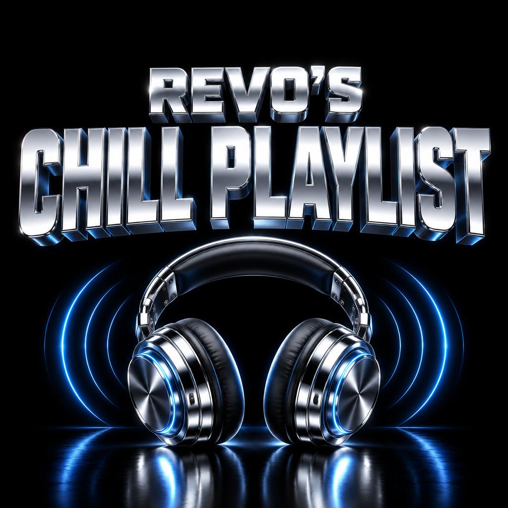 "REVO’S
CHILL PLAYLIST" — Chrome Metal 3d | AI Text Effect Generator