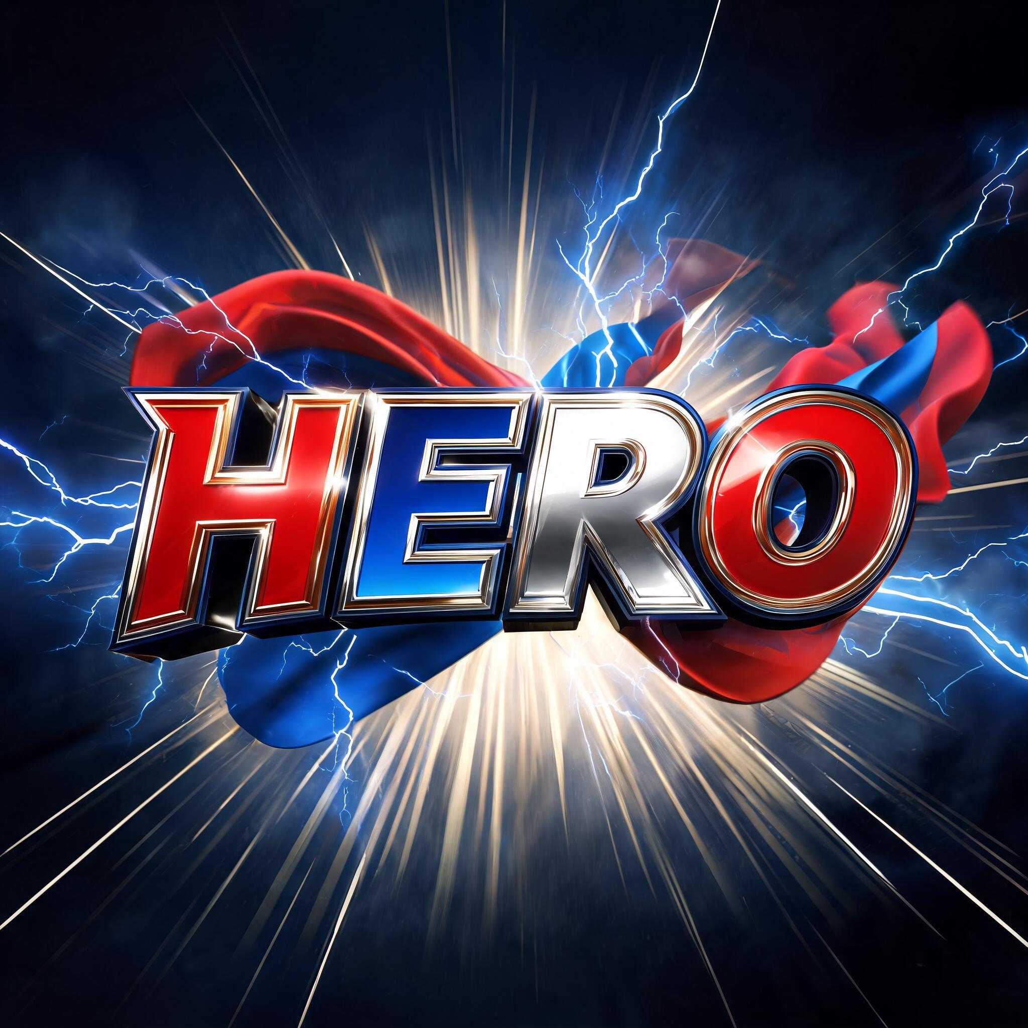 "Hero" — Superhero | AI Text Effect Generator