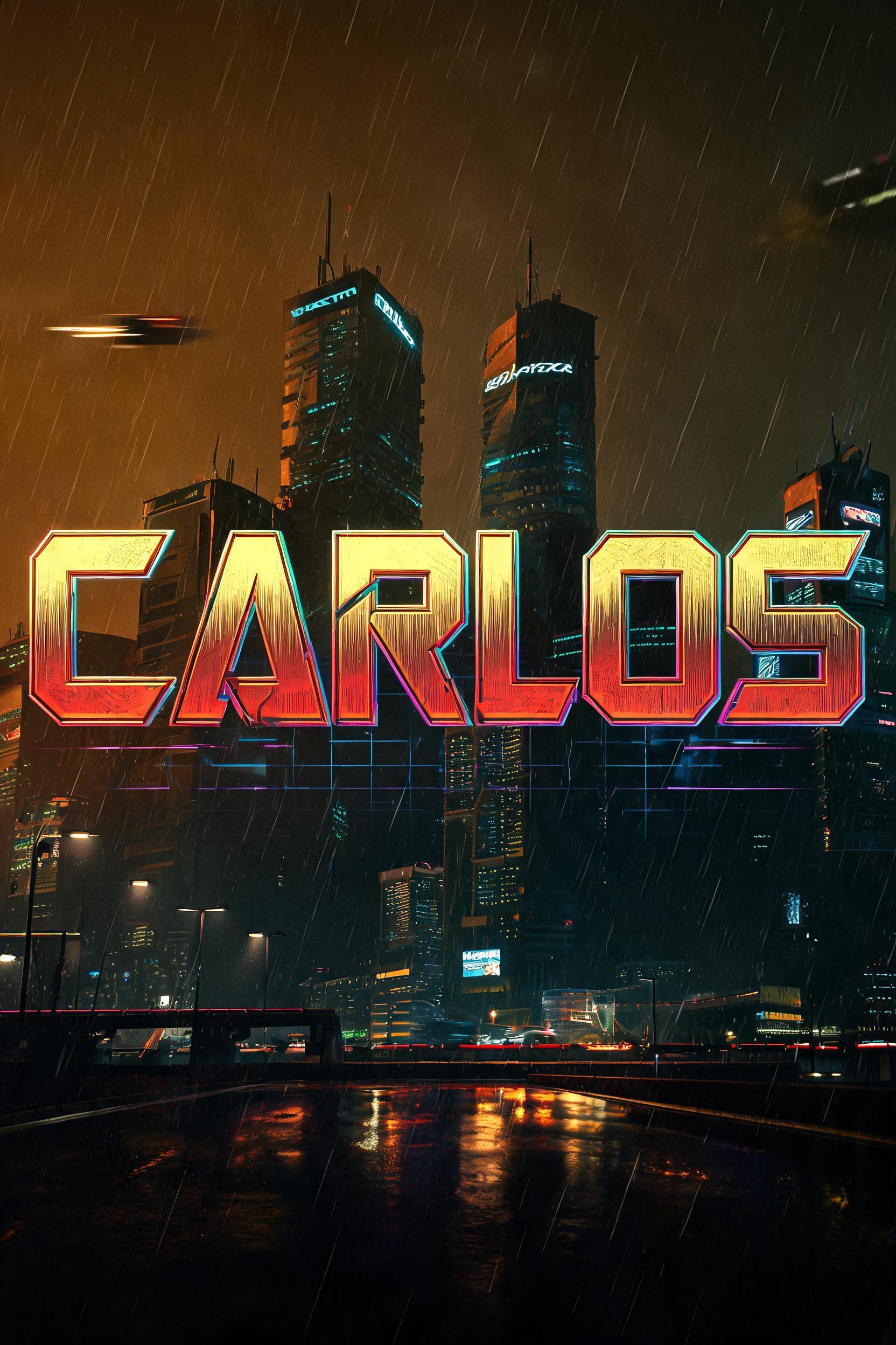 "Carlos" — Cyberpunk 2077 | AI Text Effect Generator